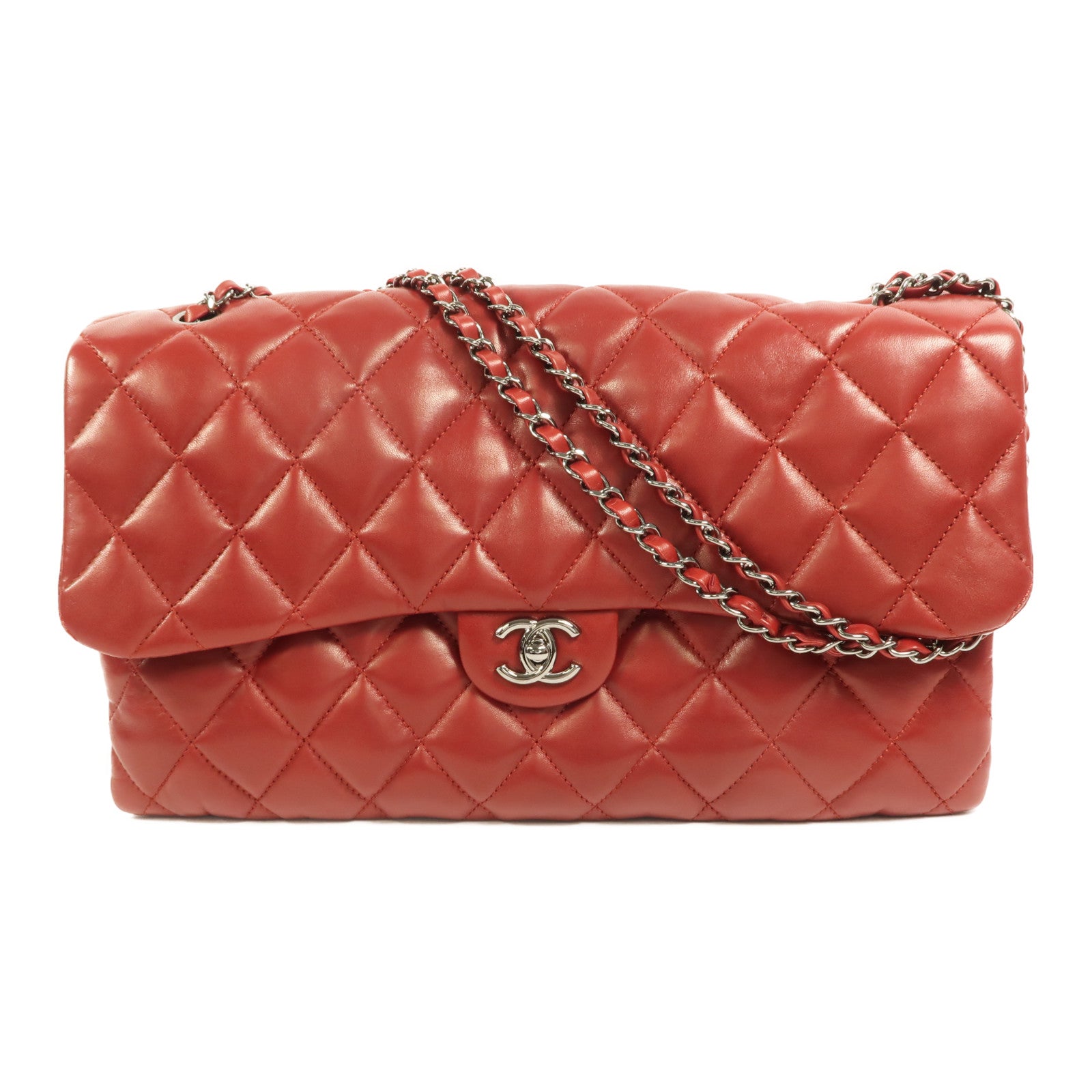 CHANEL 羊皮皮革Chain Shoulder鏈帶肩背袋