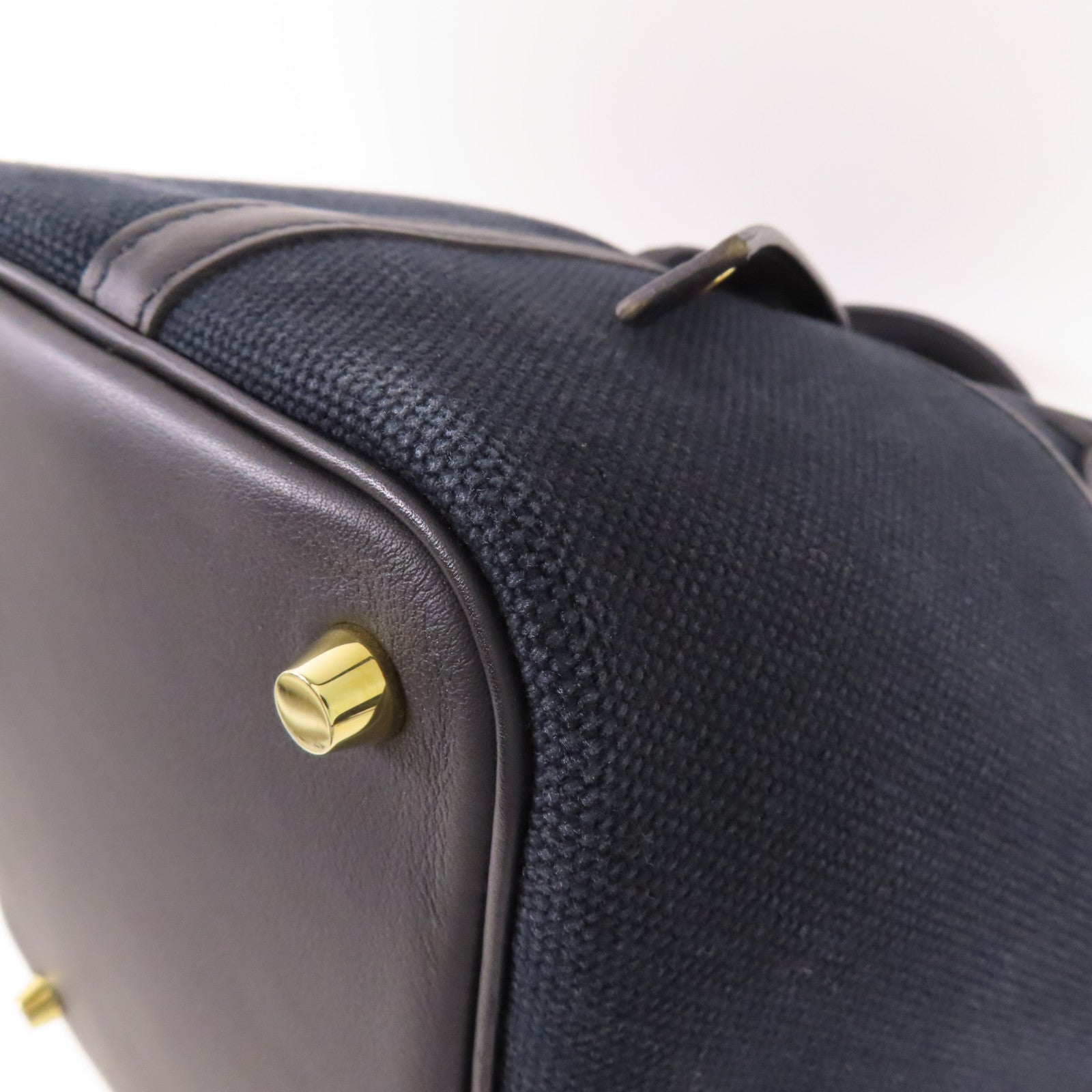 HERMES 帆布/Swift皮革Picotin PM Cargo金扣手挽袋Noir