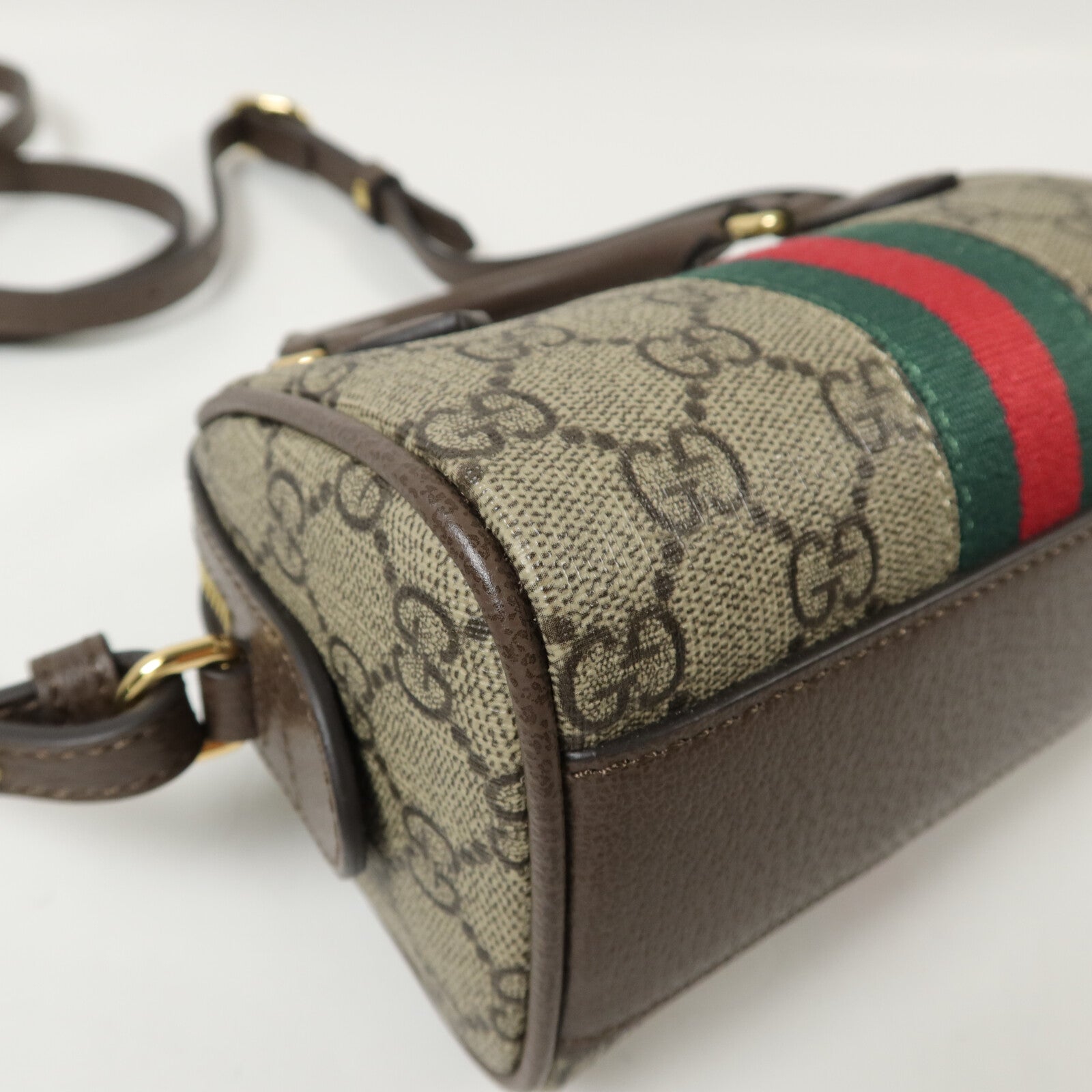 GUCCI 塗層帆布GG Supreme手挽肩背兩用袋