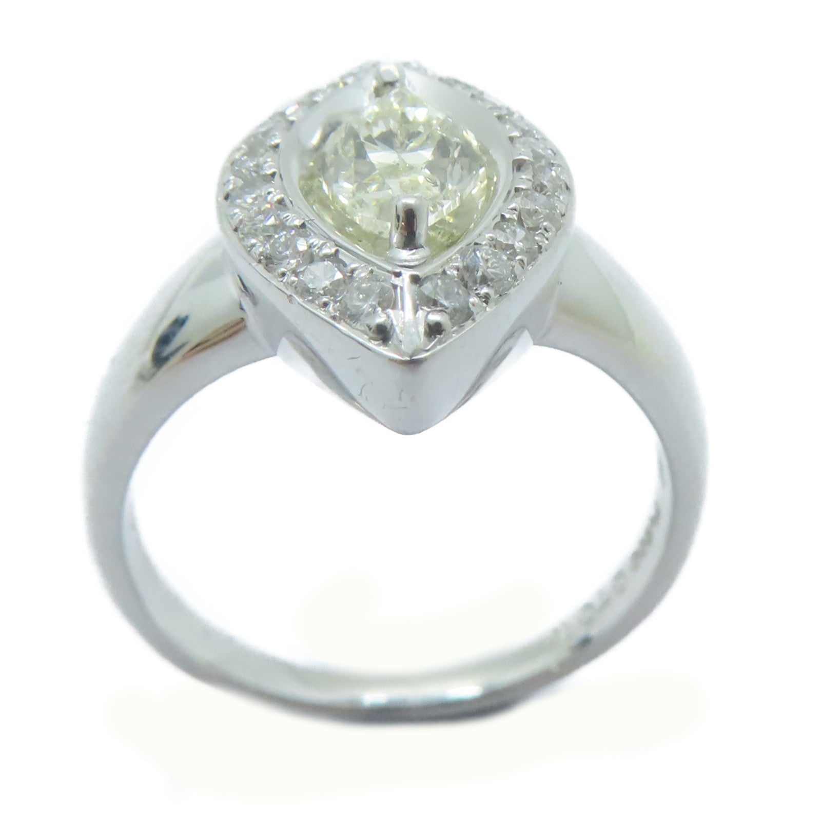 JEWELRY PT900鉑金Diamond Ring 0.701ct鑽石/0.3ct鑚石戒指US#6.5