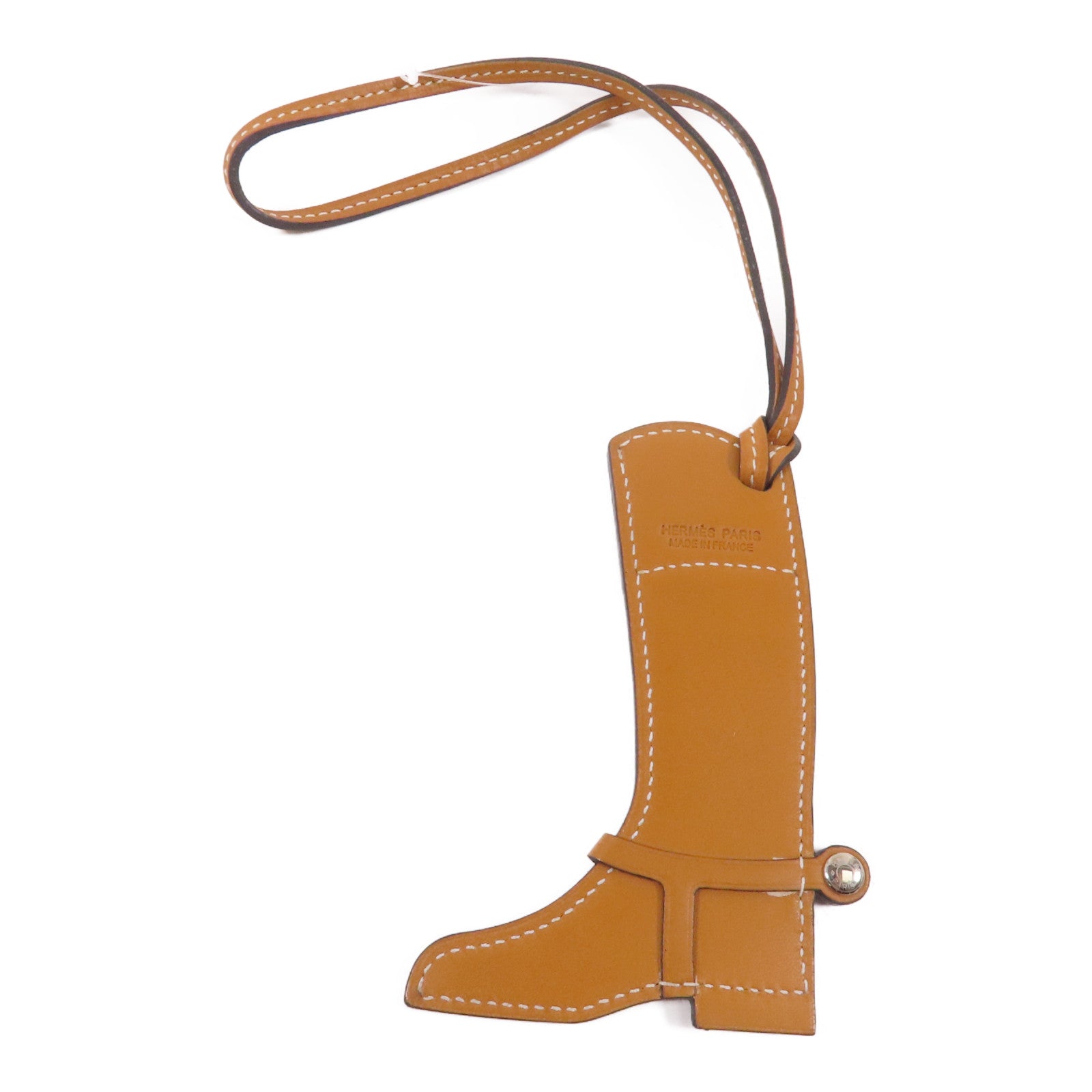 HERMES 【激減優惠】Box Calf皮革Paddock boots Charm掛飾