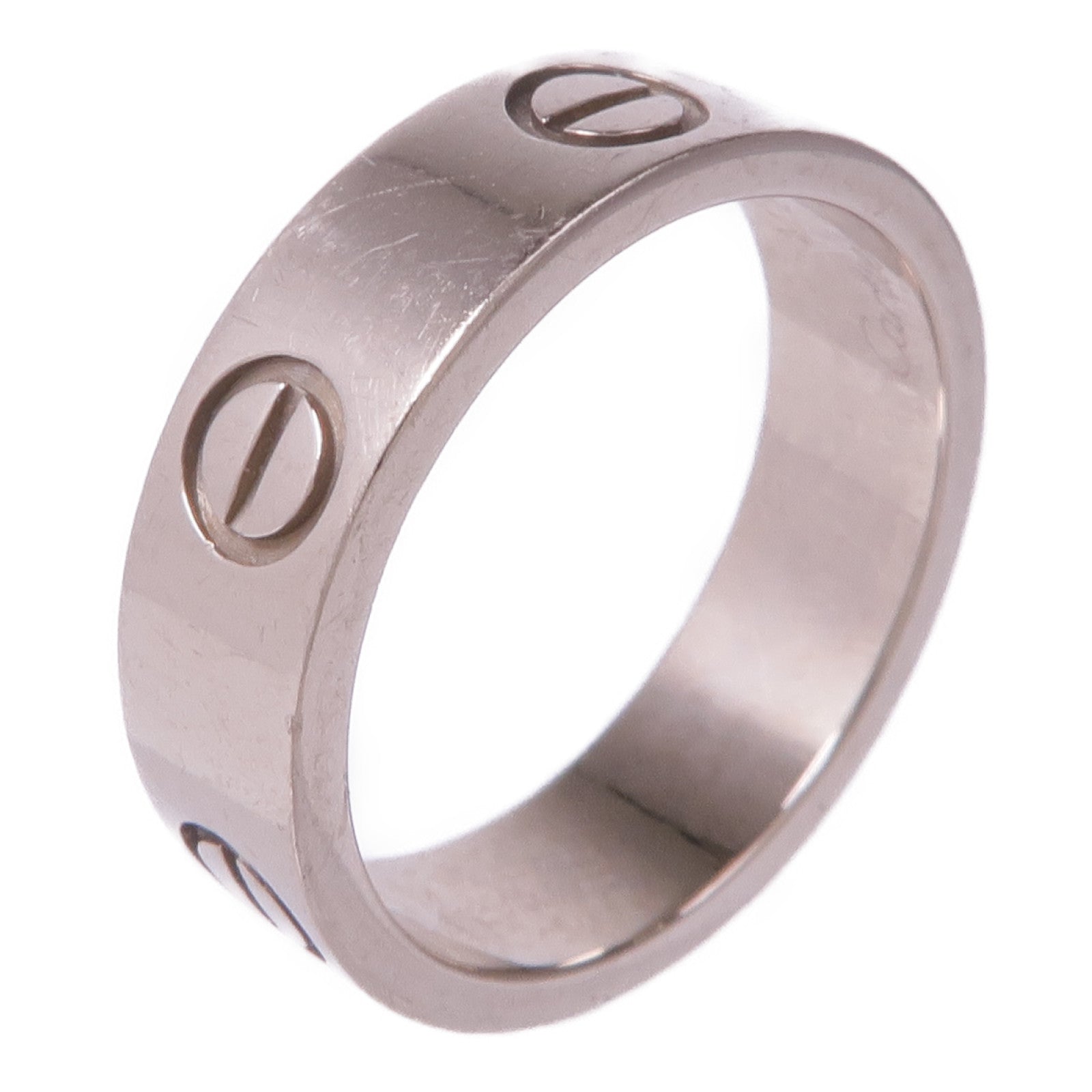 CARTIER 18K白金Love Ring戒指Cartier#53/US#6.25