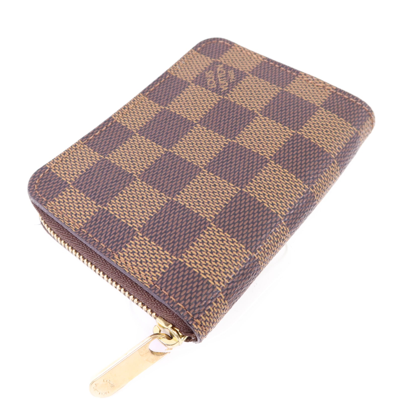 LOUIS VUITTON Damier Zippy Coin Purse金扣零錢包