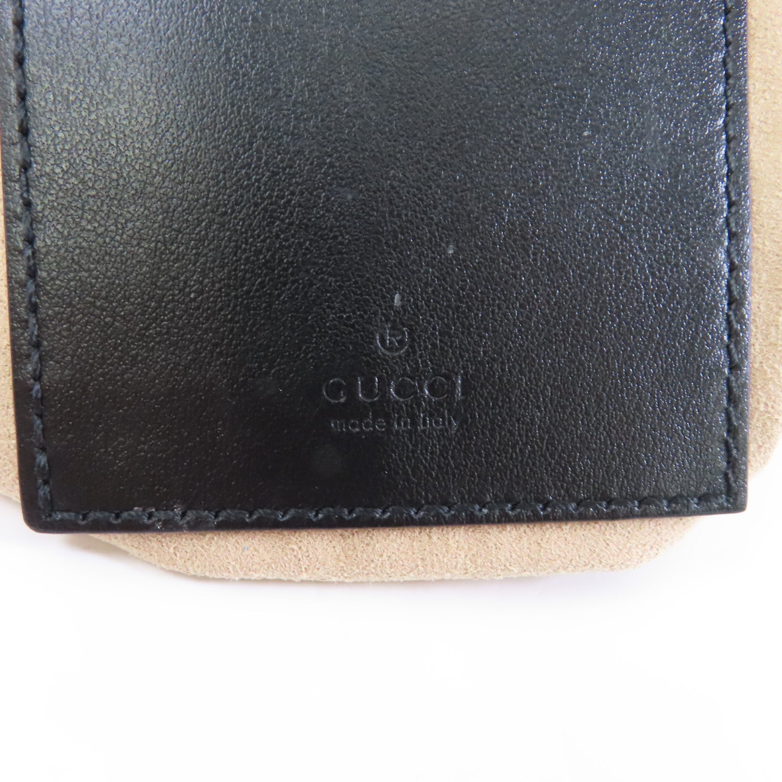 GUCCI 牛皮皮革GG Marmont金扣鏈帶肩背袋黑色