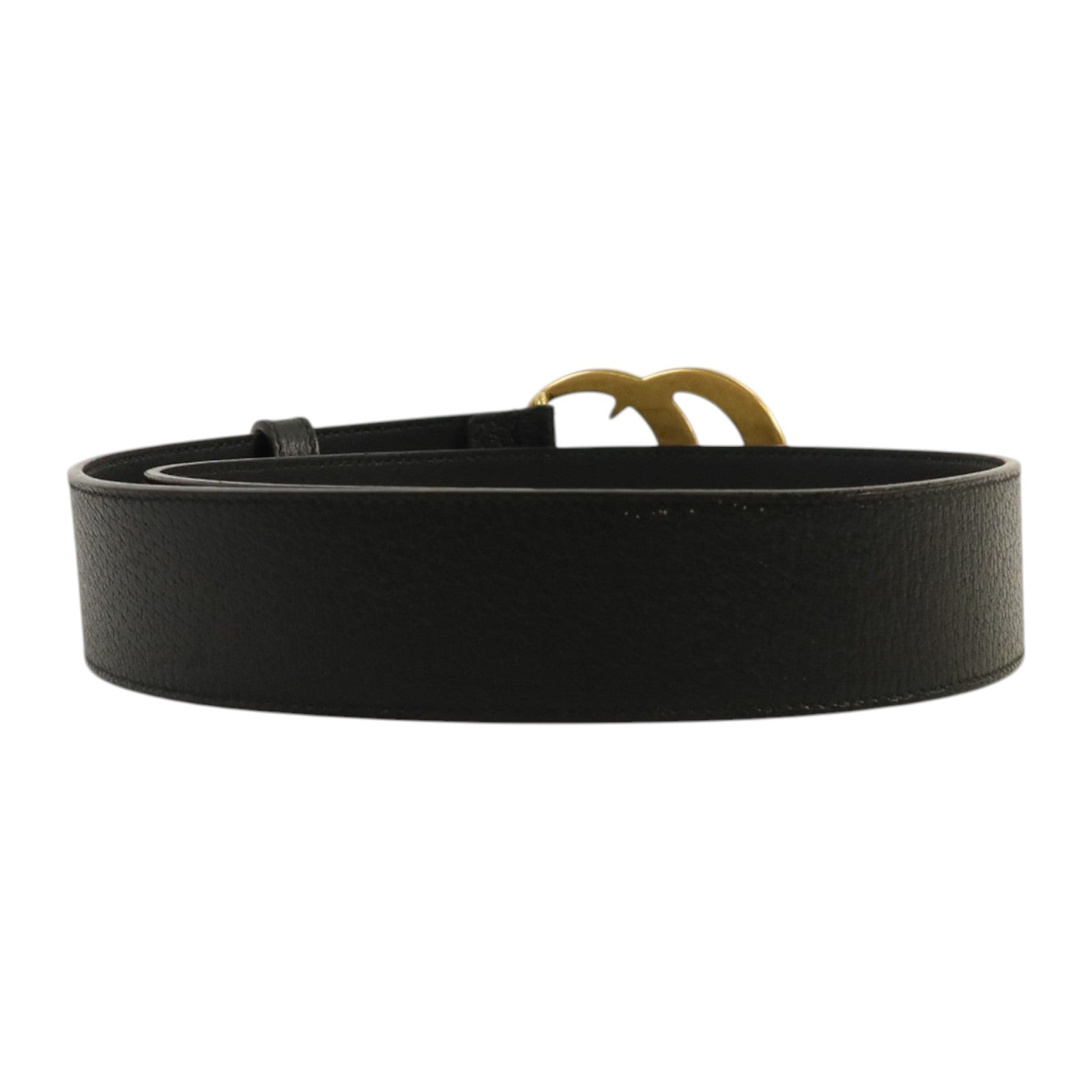 GUCCI 牛皮皮革Belt 75cm金扣皮帶
