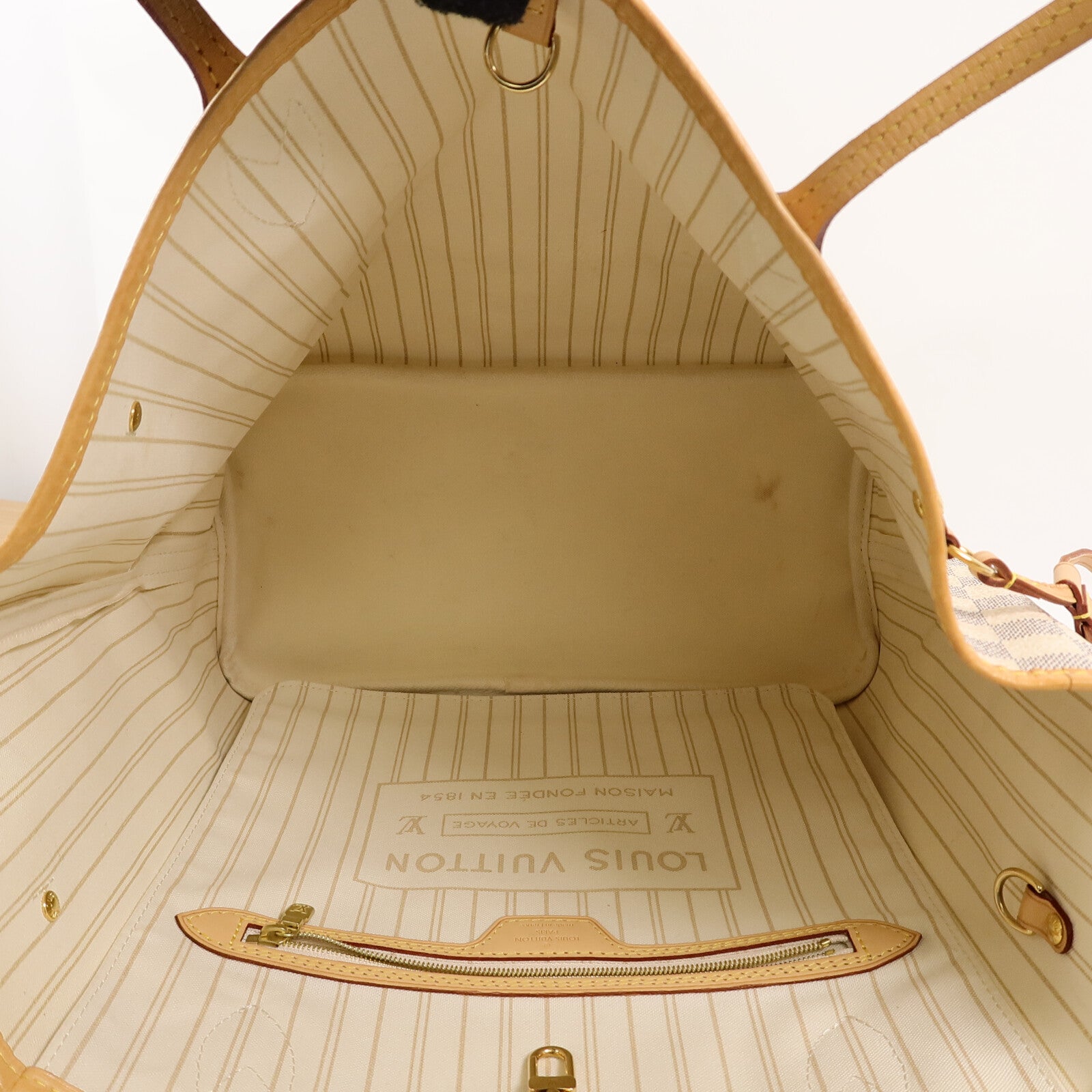 LOUIS VUITTON Damier Neverfull MM手挽袋