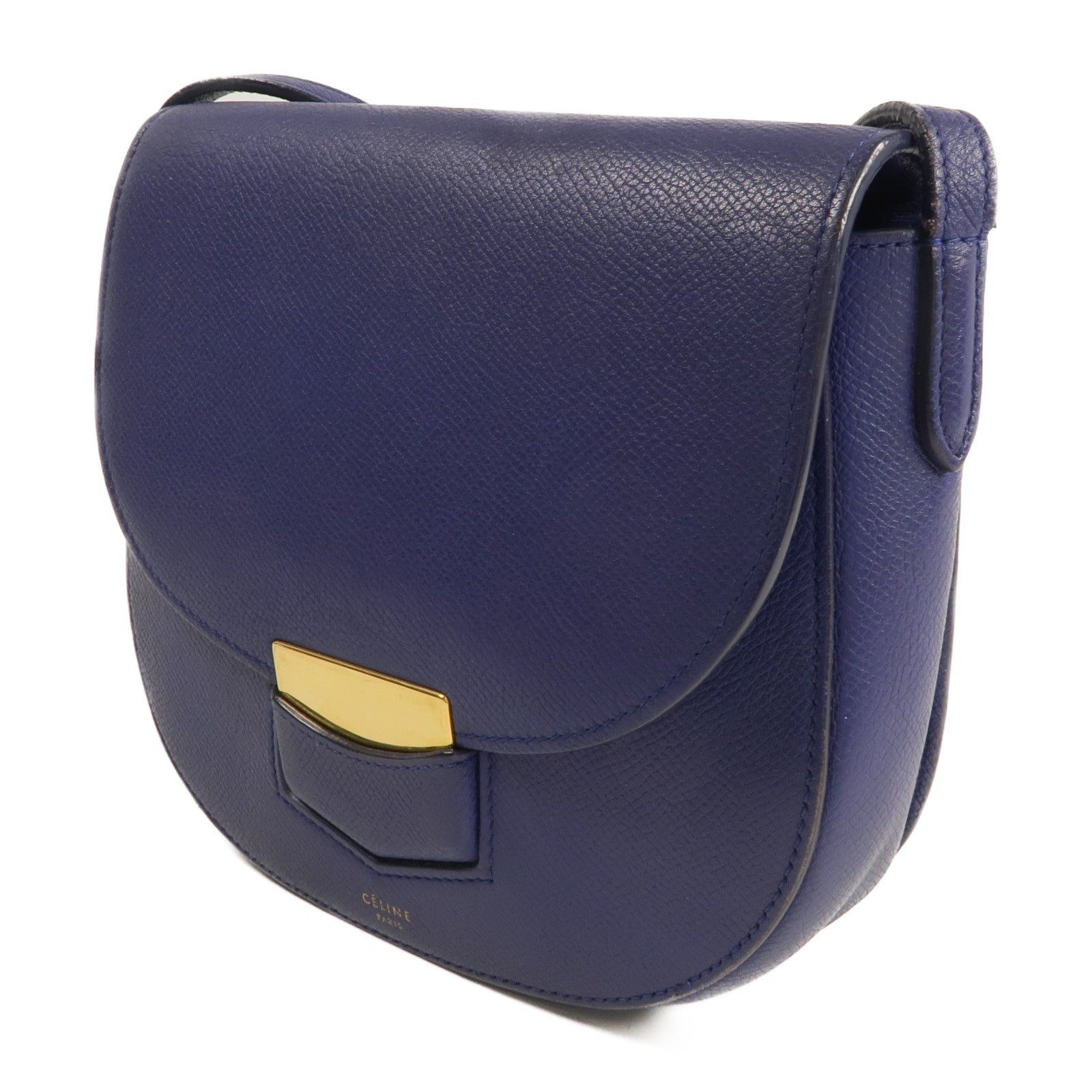CELINE 【激減優惠】牛皮皮革Trotter Small金扣肩背袋