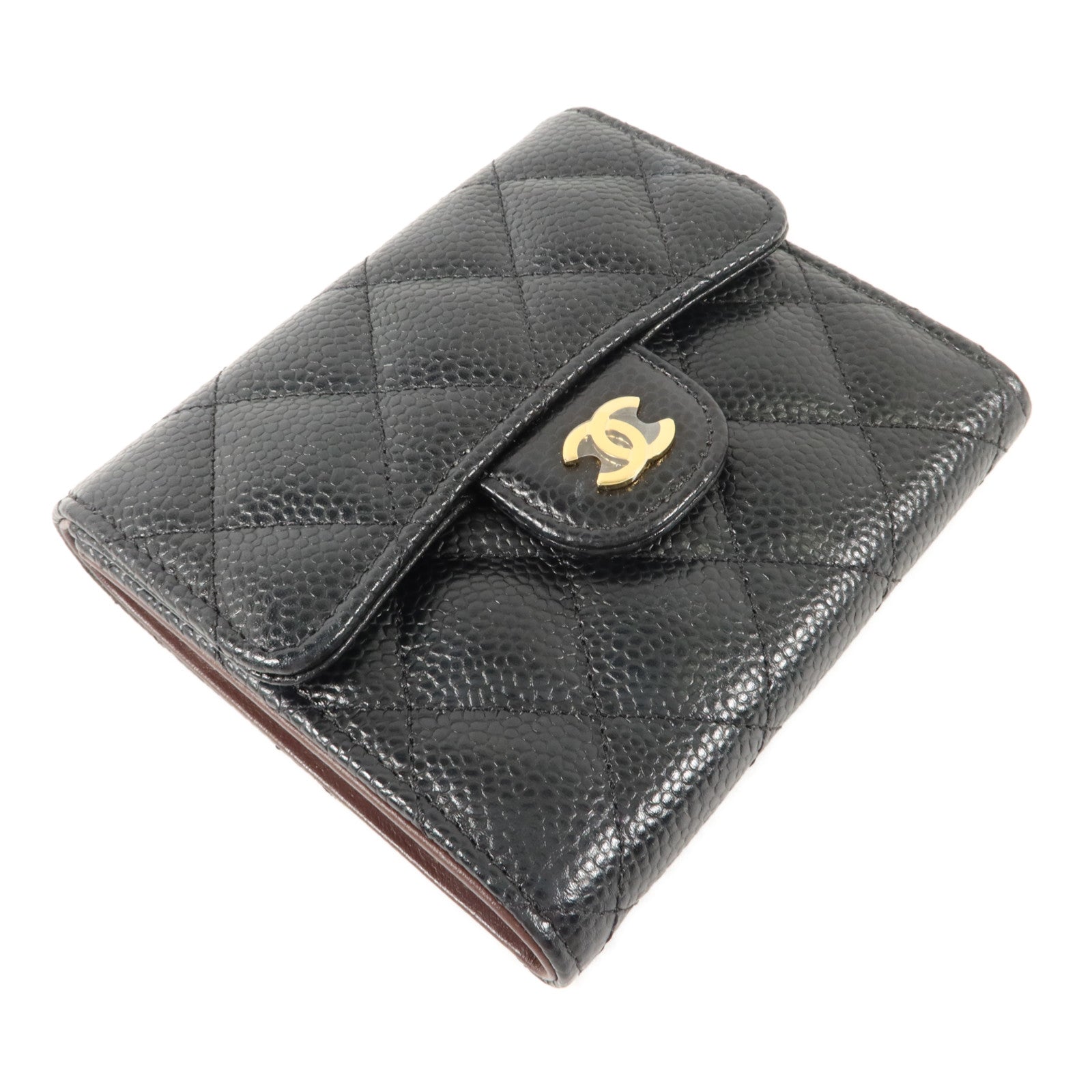 CHANEL 牛皮皮革Classic Flap Wallet Small錢包