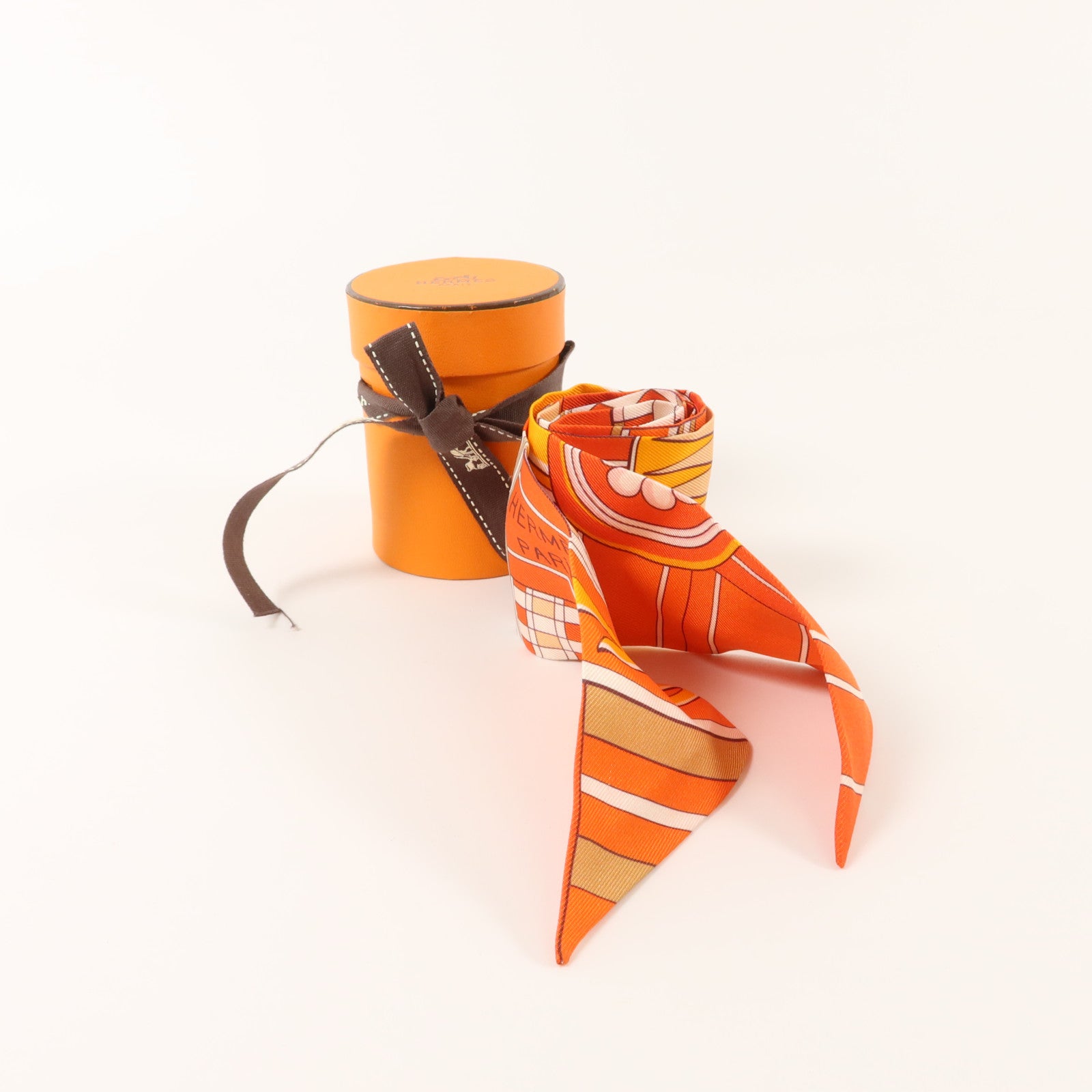 HERMES 絲質Twilly絲巾