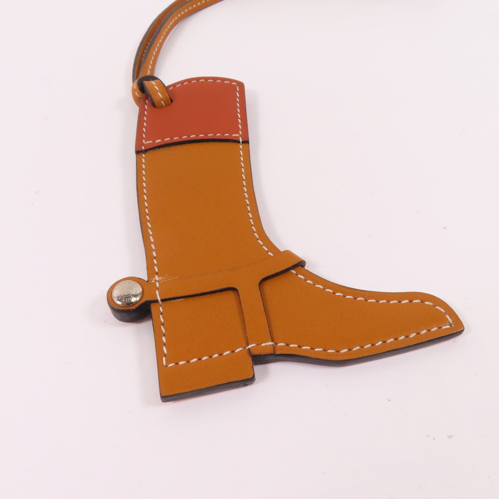 HERMES 【激減優惠】Box Calf皮革Paddock boots Charm掛飾