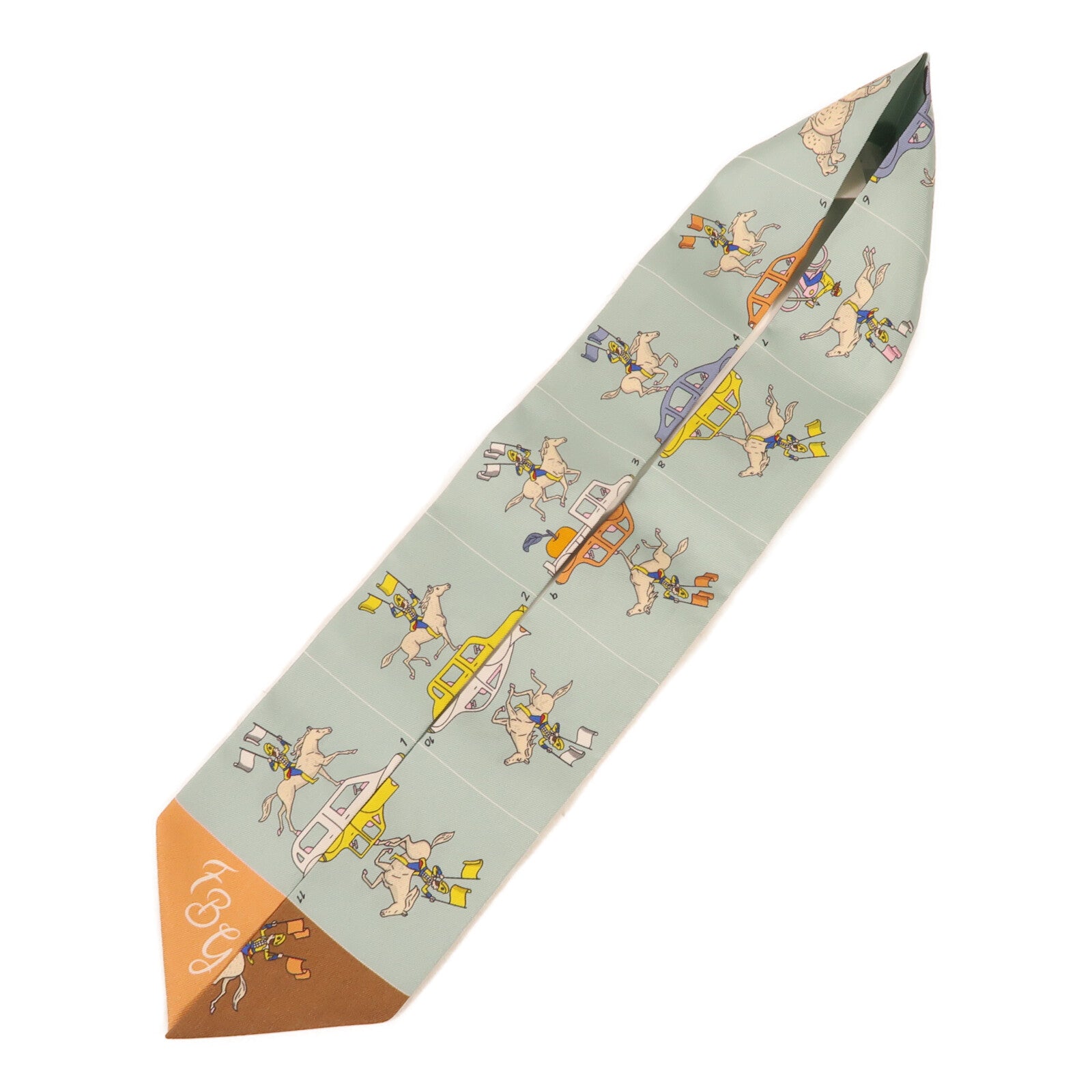 HERMES 絲質Twilly絲巾