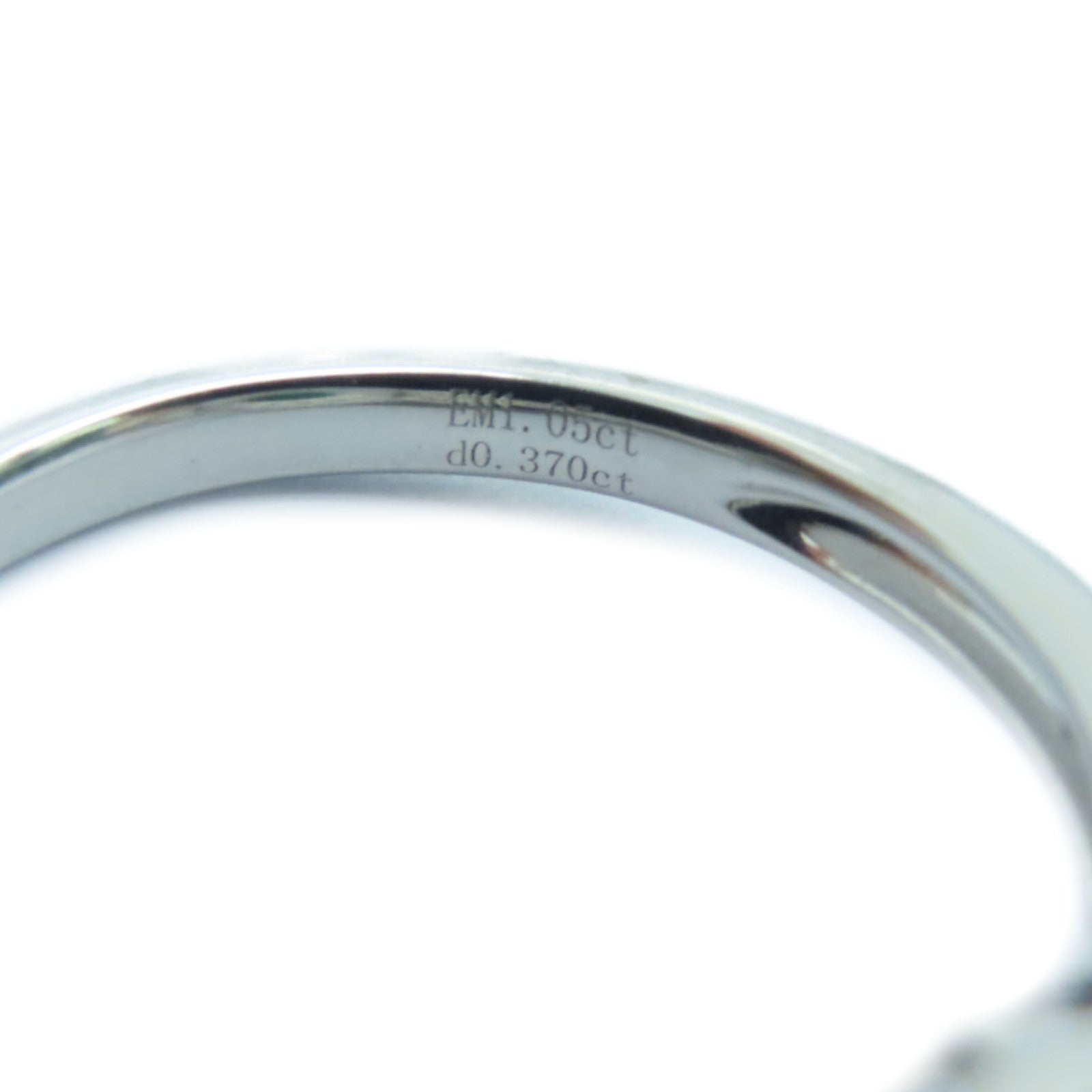 JEWELRY 【激減優惠】18K白金Emerald Ring 1.05ct綠寶石/0.378ct鑽石戒指US＃6