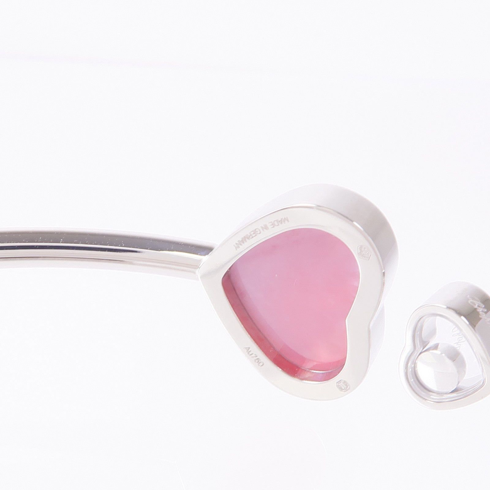 Chopard 【激減優惠】18K白金Happy Hearts Bracelet珍珠母貝/鑽石手鐲