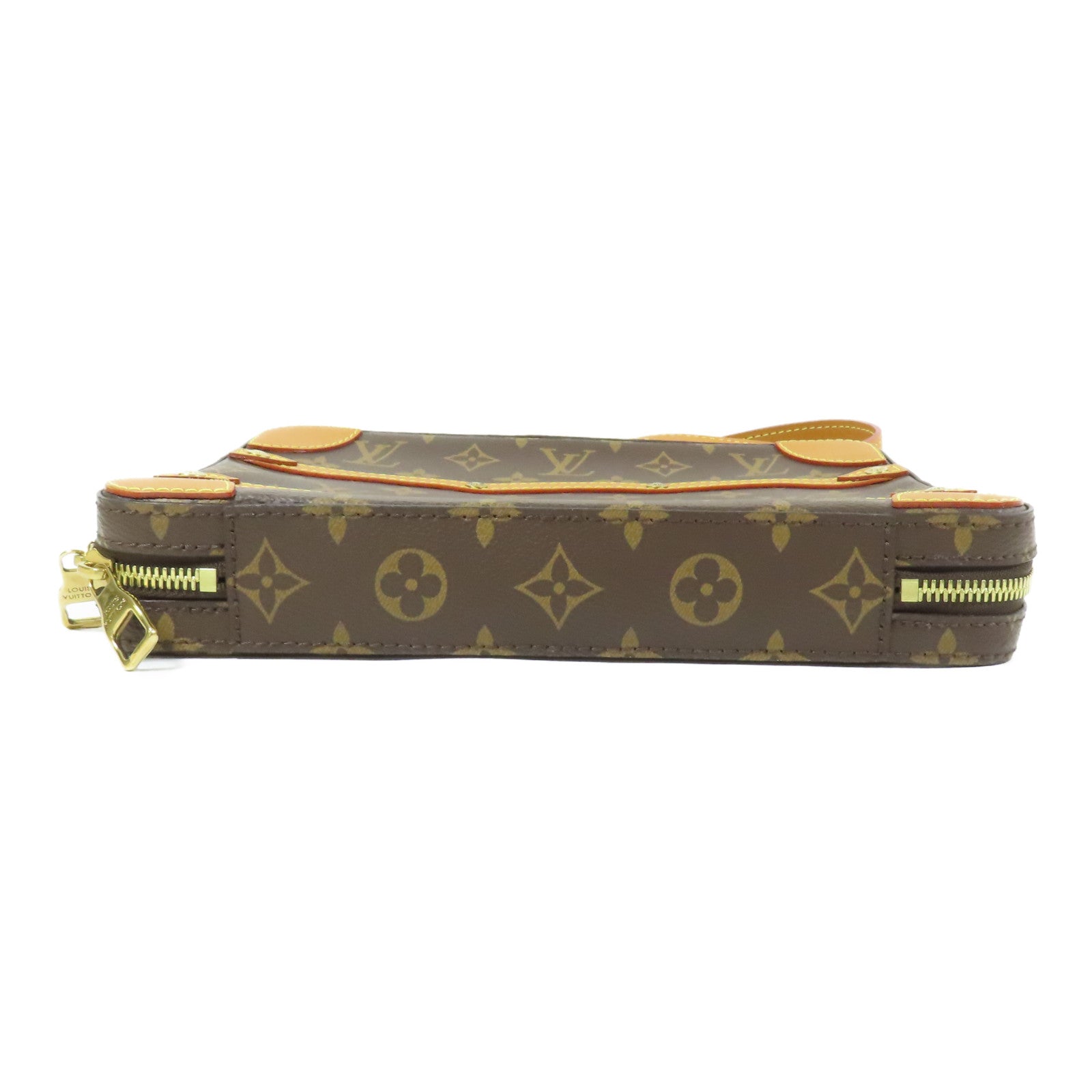 LOUIS VUITTON Monogram Soft Trunk Messenger PM金扣肩背袋