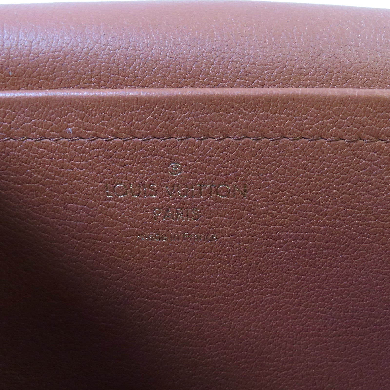 LOUIS VUITTON Monogram Marcear Shoulder Bag金扣鏈帶肩背袋啡色