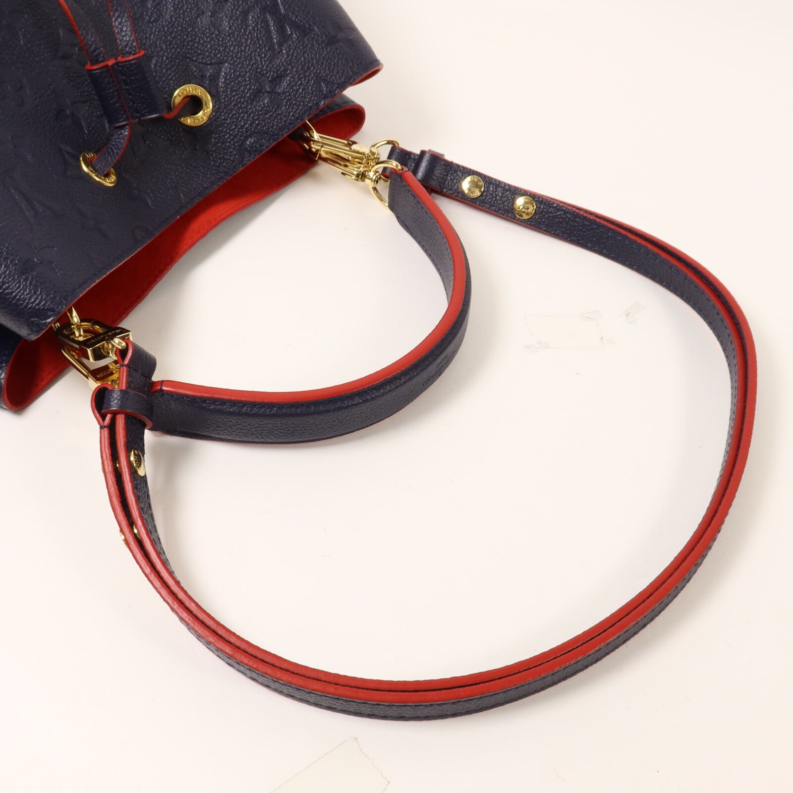 LOUIS VUITTON Monogram Empreinte Neo Noe MM手挽肩背兩用袋