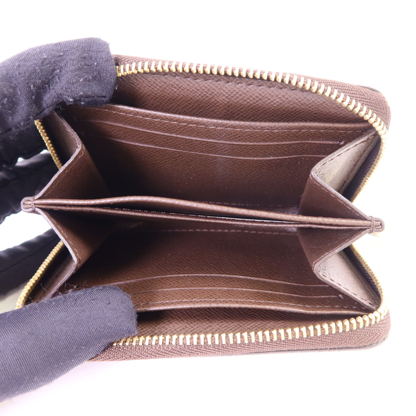 LOUIS VUITTON Damier Zippy Coin Purse金扣零錢包