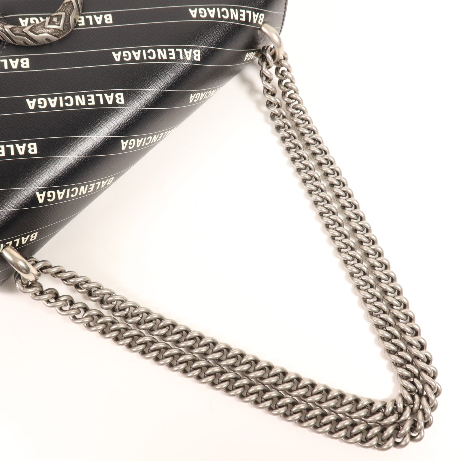 GUCCI 牛皮皮革Gucci x Balenciaga Shoulder Bag銀扣肩背袋