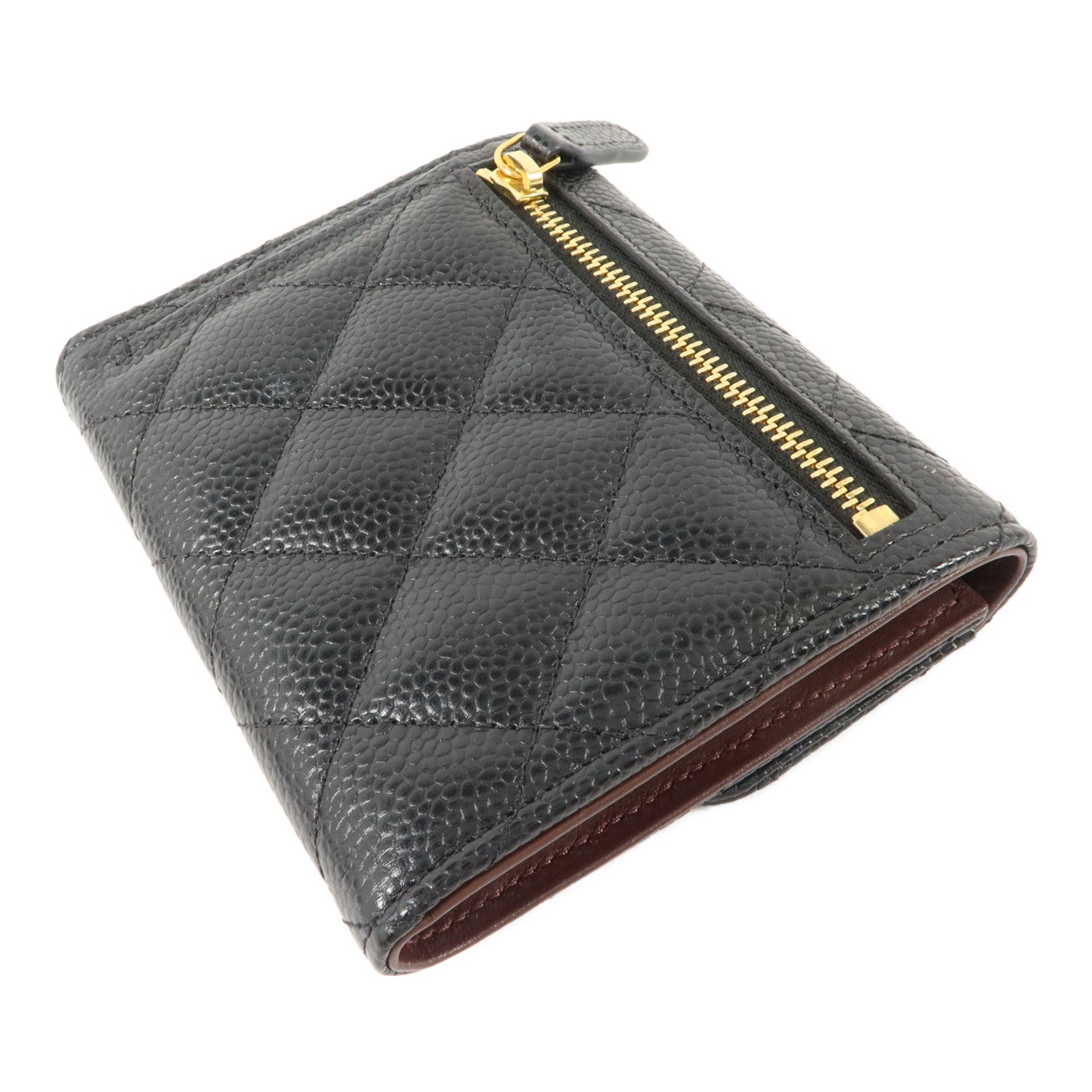 CHANEL 牛皮皮革Classic Flap Wallet Small錢包