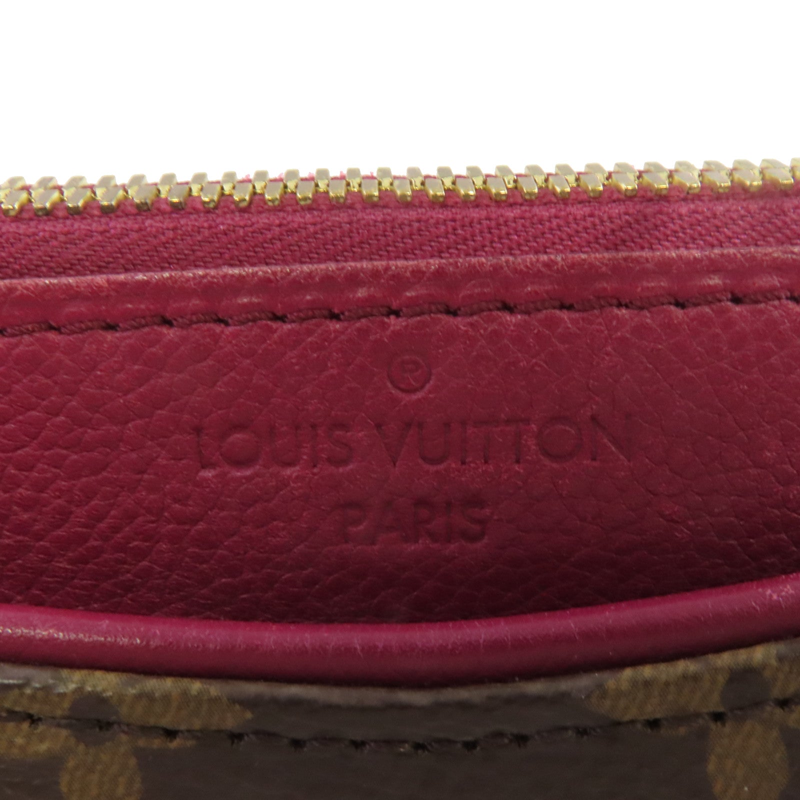 LOUIS VUITTON 【激減優惠】Monogram Pallas 2Way Shoulder Bag金扣手挽肩背兩用袋啡色/酒紅色