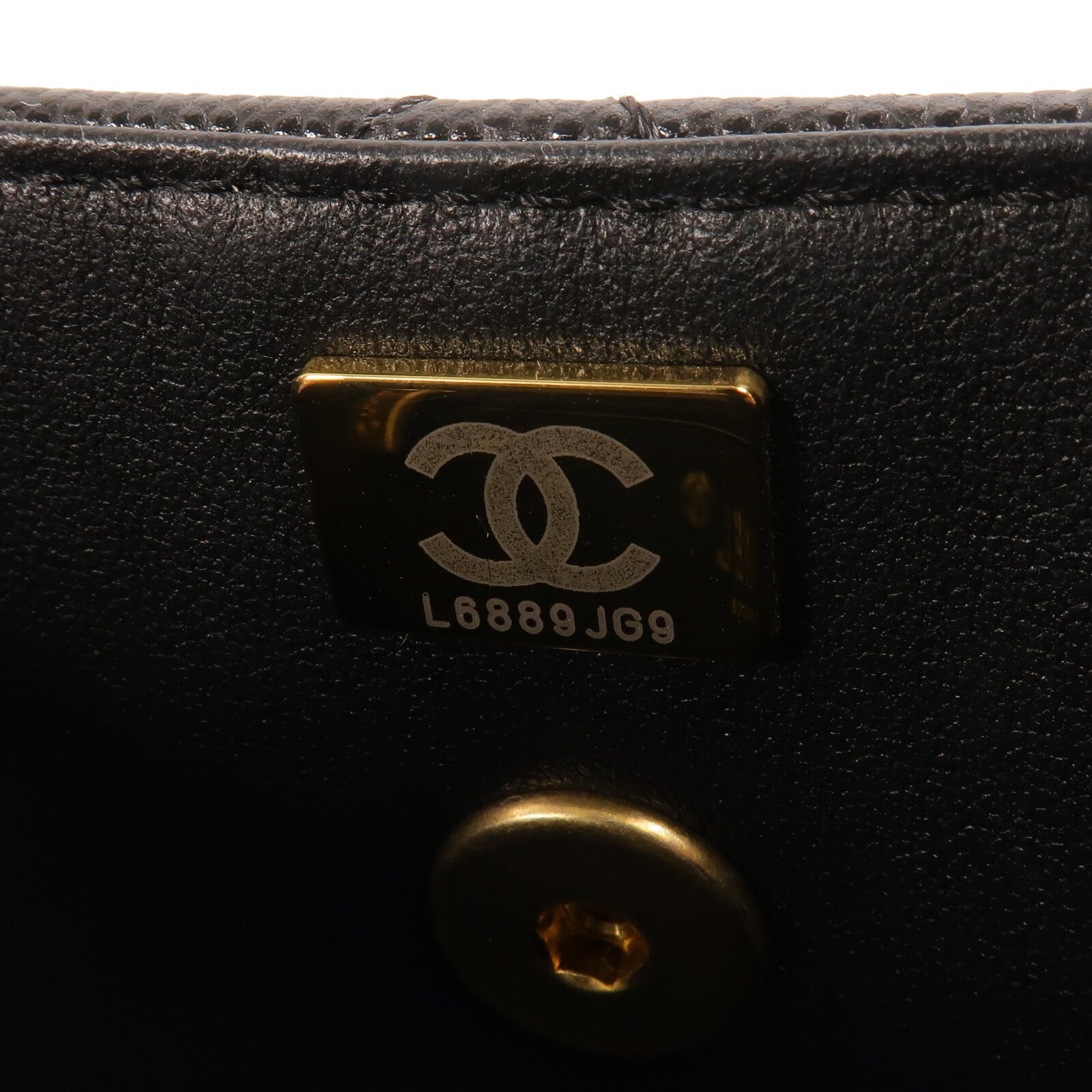 CHANEL 牛皮皮革Chain Shoulder鏈帶手挽肩背兩用袋