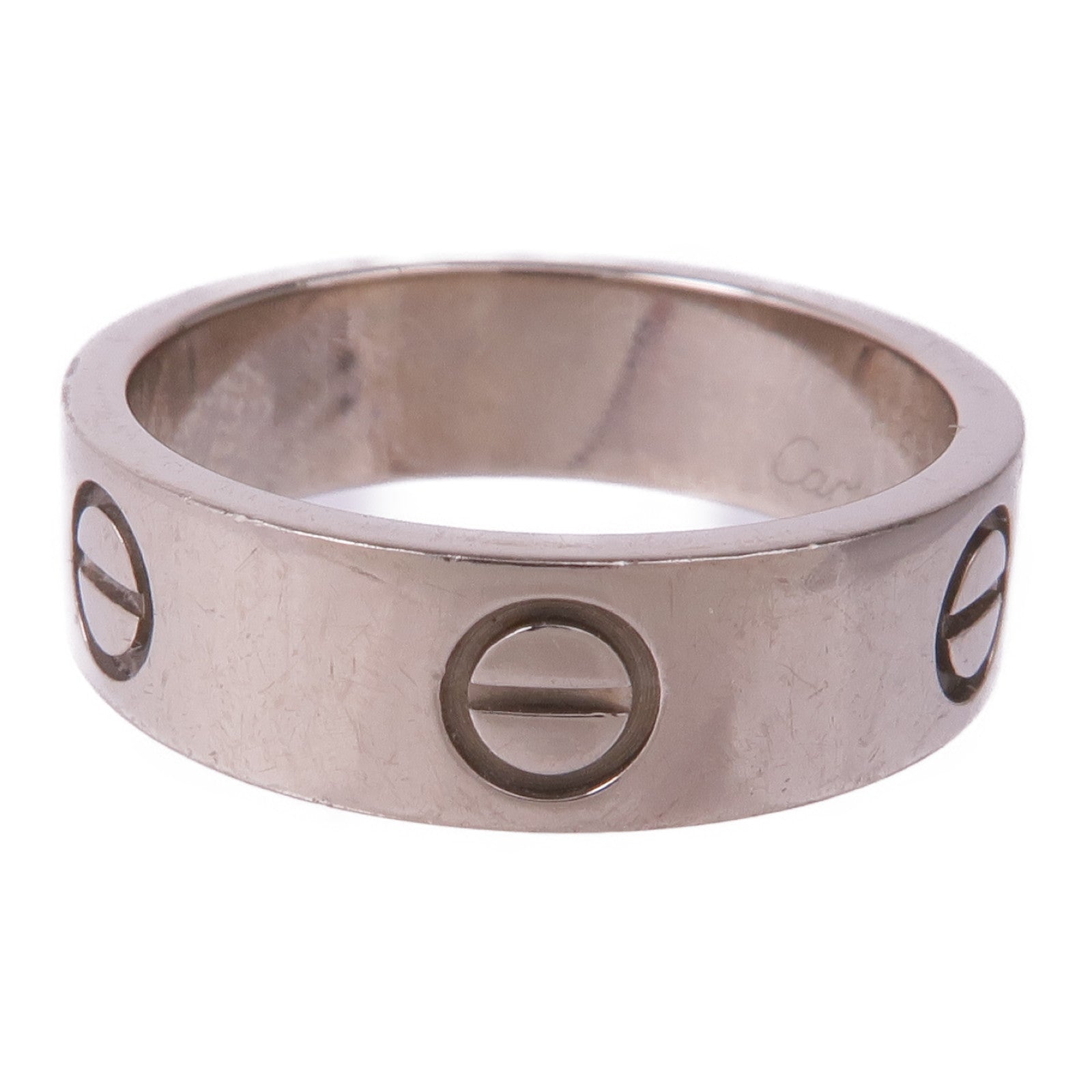 CARTIER 18K白金Love Ring戒指Cartier#53/US#6.25