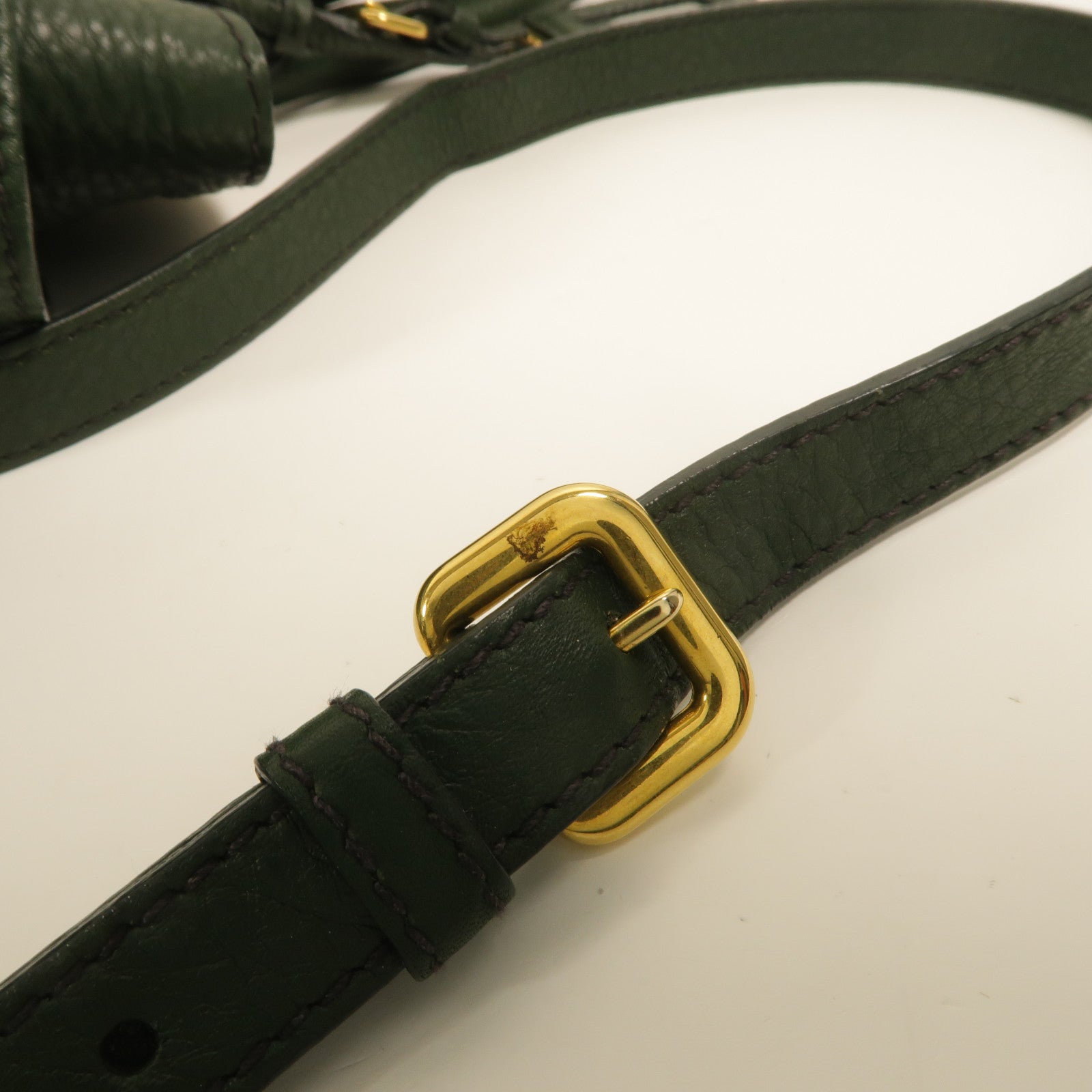 PRADA 牛皮皮革Side Pocket 2 Way Shoulder Bag手挽肩背兩用袋