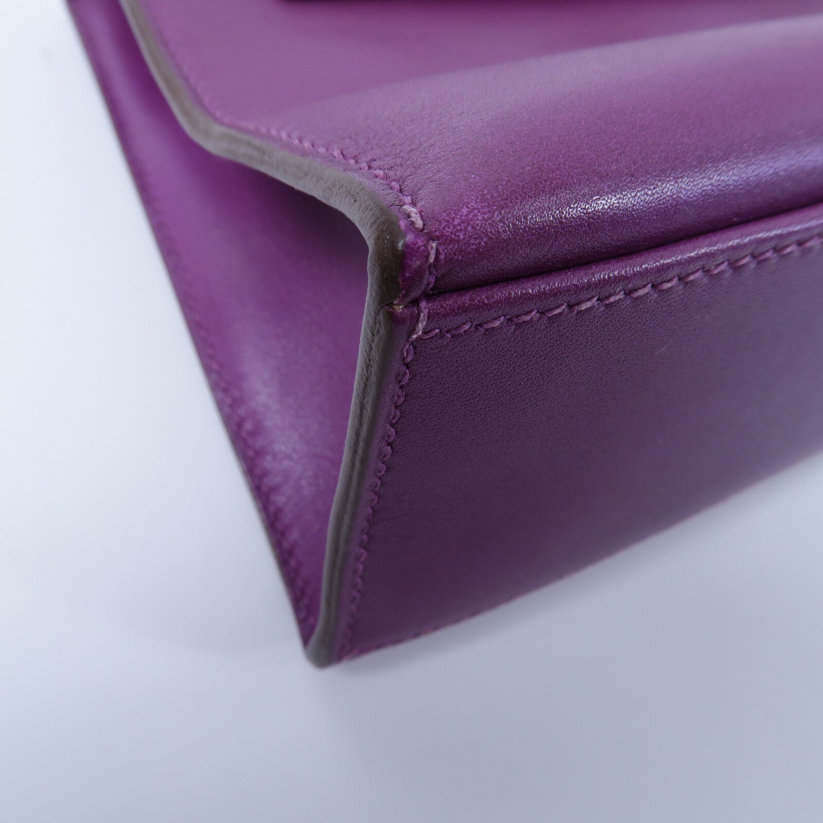 HERMES Swift皮革Kelly Pochette手挽袋Anemone