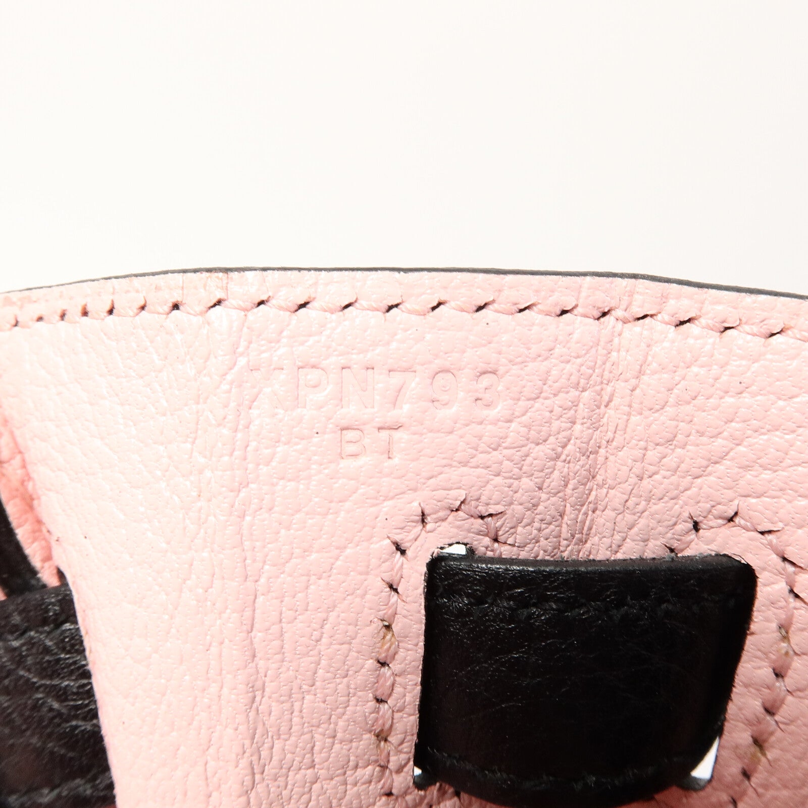 HERMES Togo皮革Kelly 32(Name mark)手挽肩背兩用袋Noir/Rose Sakura
