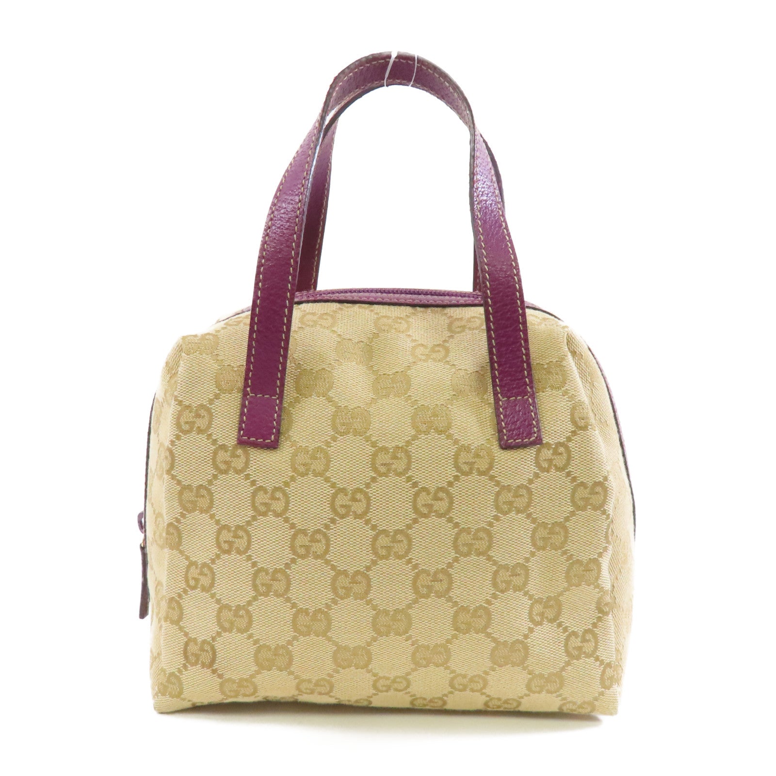 GUCCI 帆布Handbag手挽袋棕色/紫色