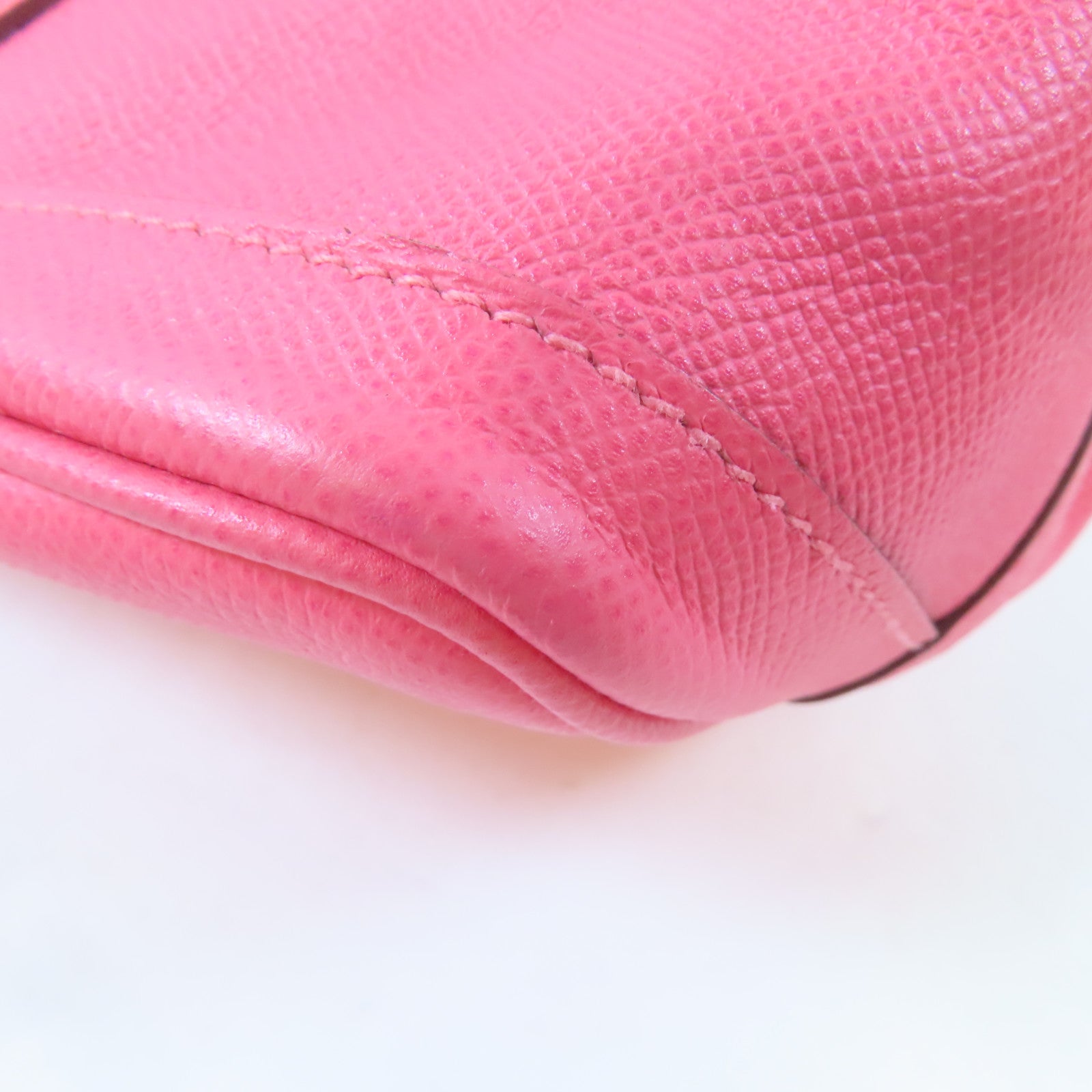HERMES Veau Epsom皮革Garden Party TPM銀扣手挽袋Rose Azalee/桃色