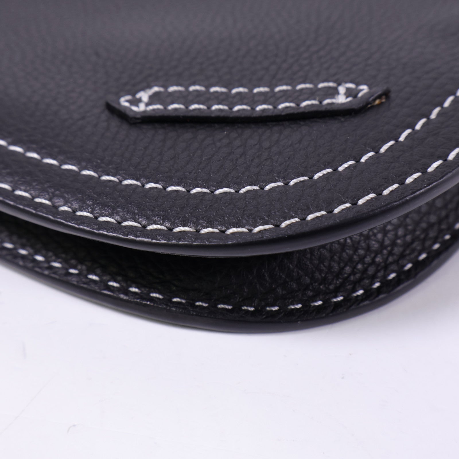 Dior 牛皮皮革Saddle Bag銀扣肩背袋