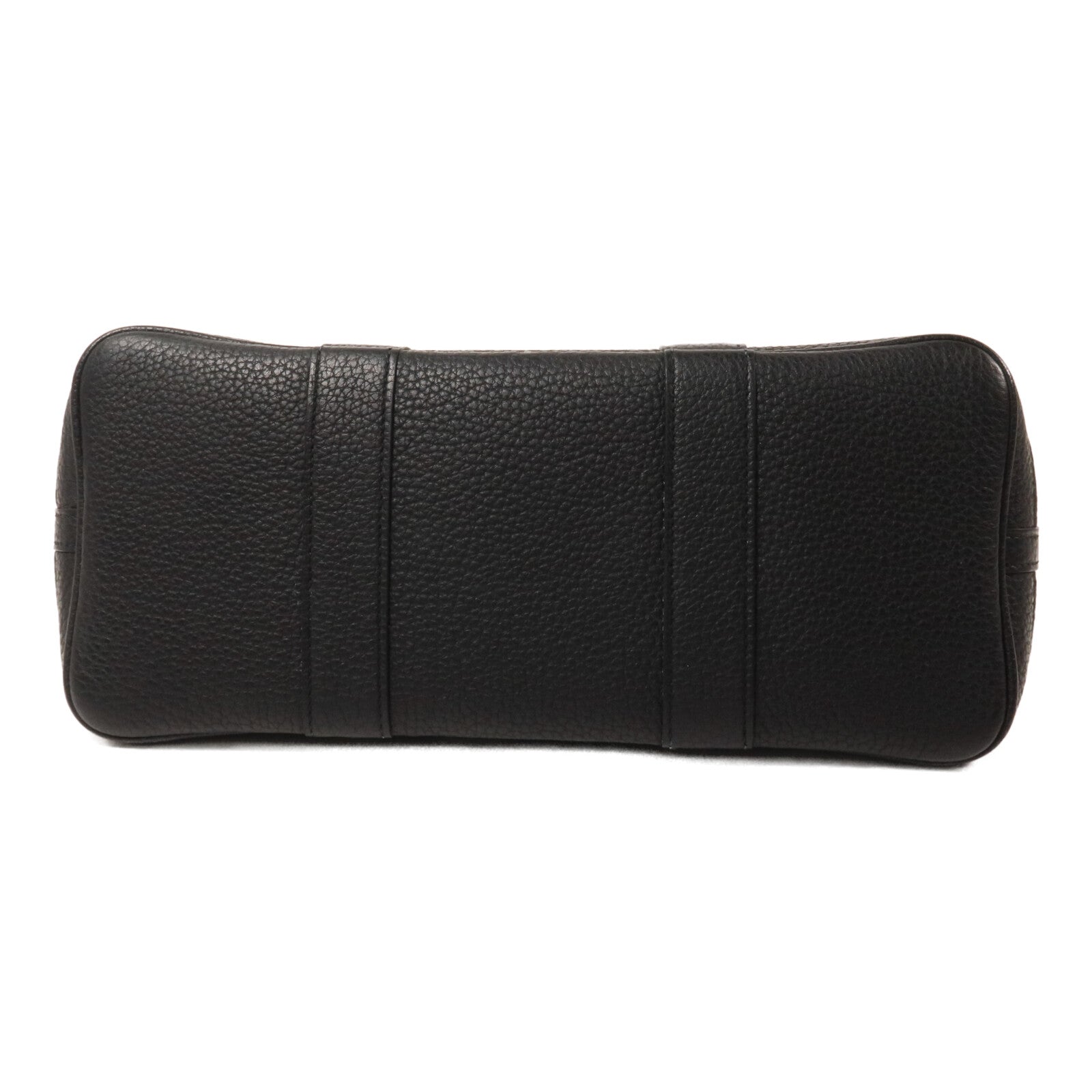 HERMES 帆布/Negonda皮革Garden Party TPM手挽袋Noir/Ecru
