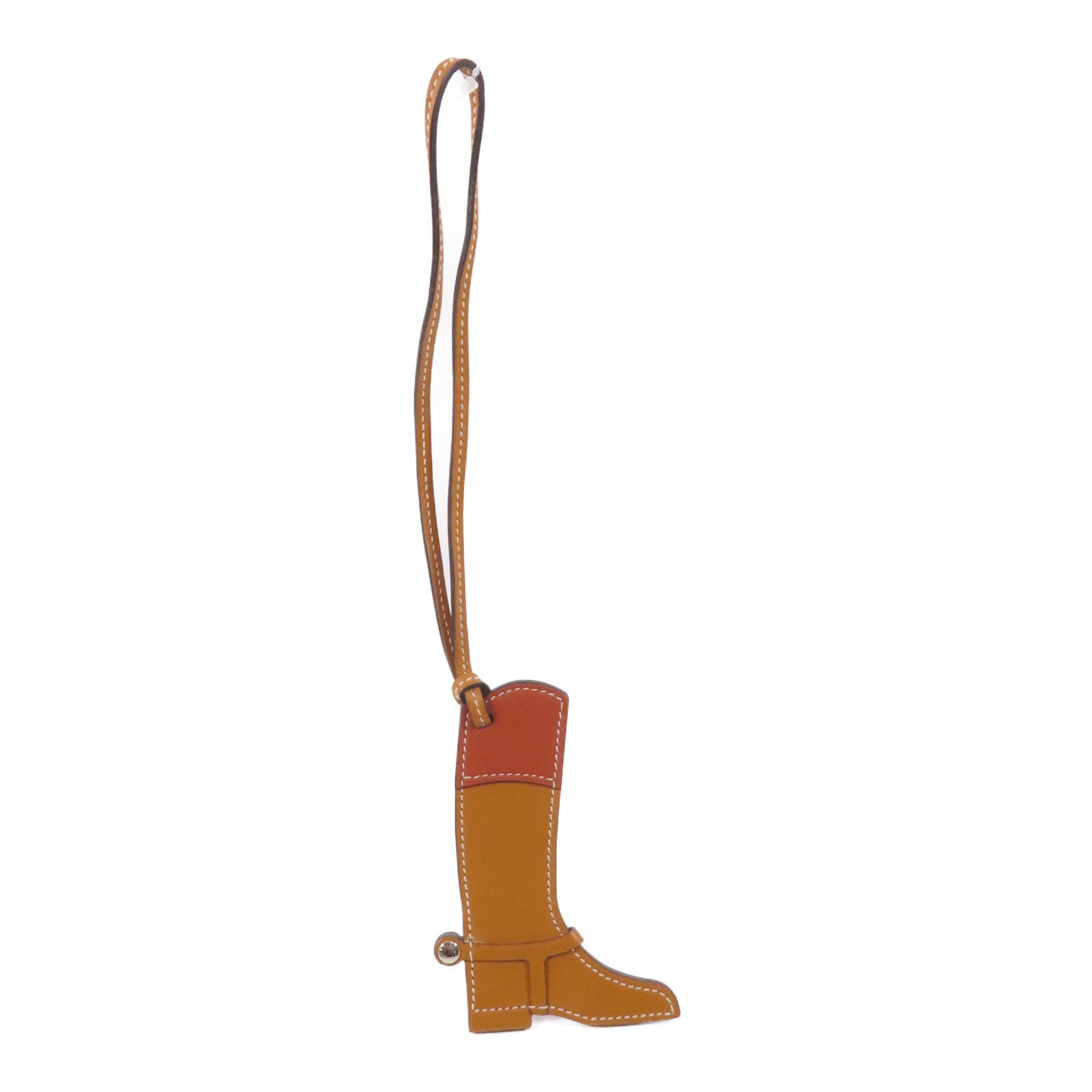 HERMES 【激減優惠】Box Calf皮革Paddock boots Charm掛飾
