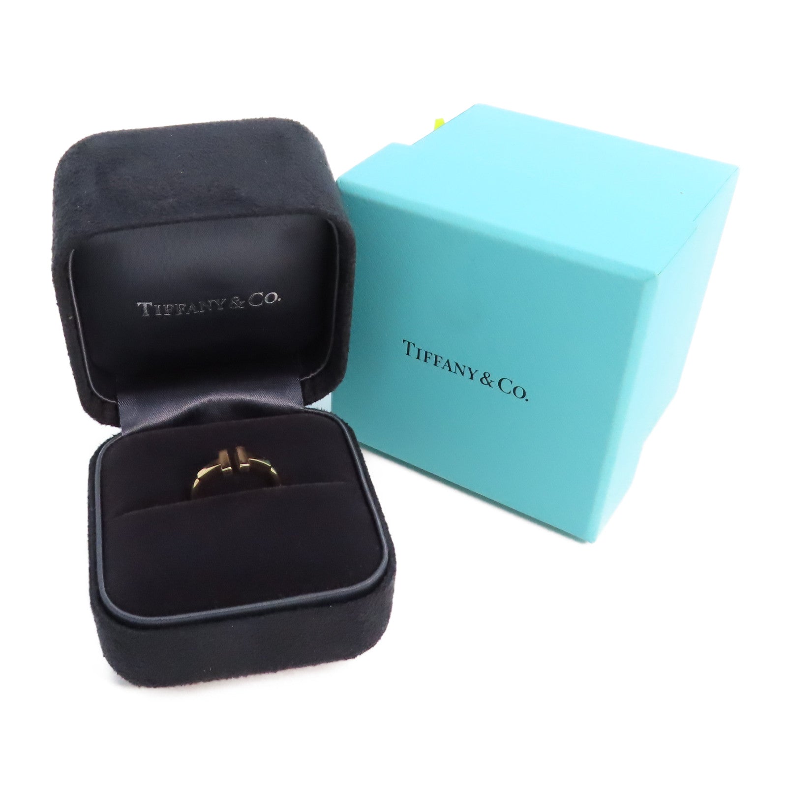 TIFFANY＆CO 18K玫瑰金T Wire Ring戒指US#4.75
