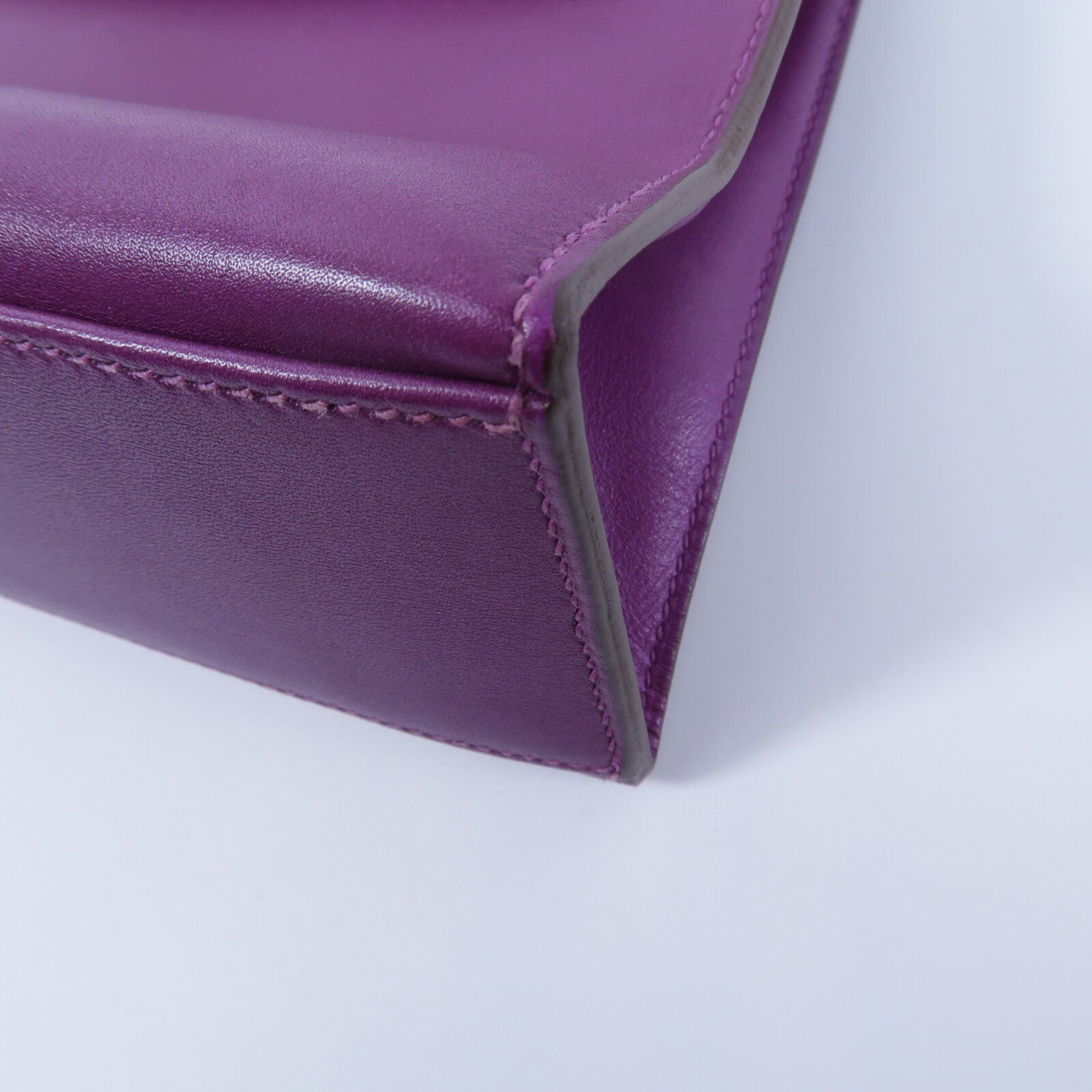 HERMES Swift皮革Kelly Pochette手挽袋Anemone