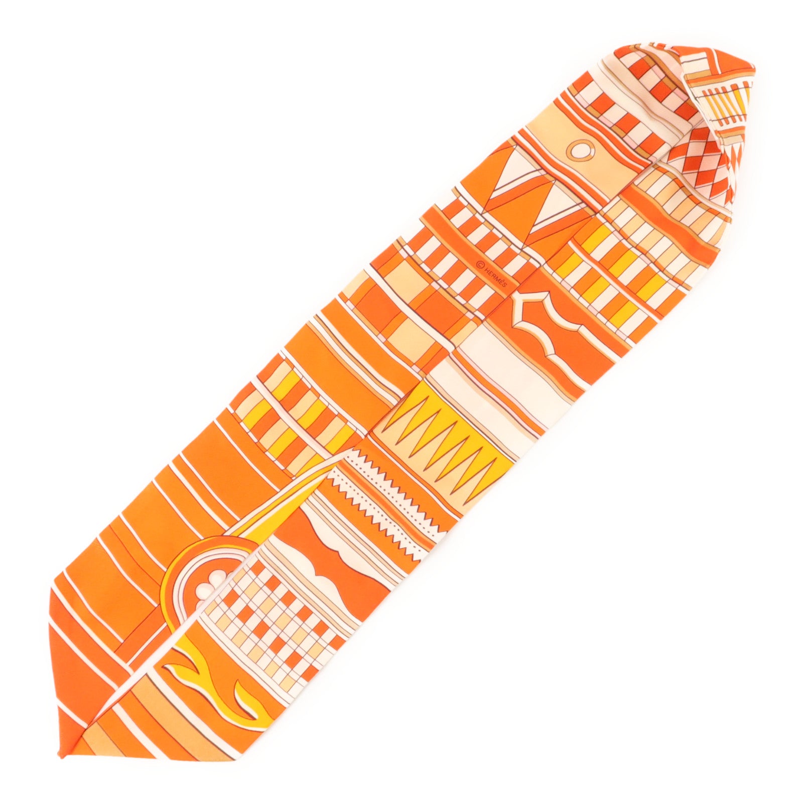HERMES 絲質Twilly絲巾