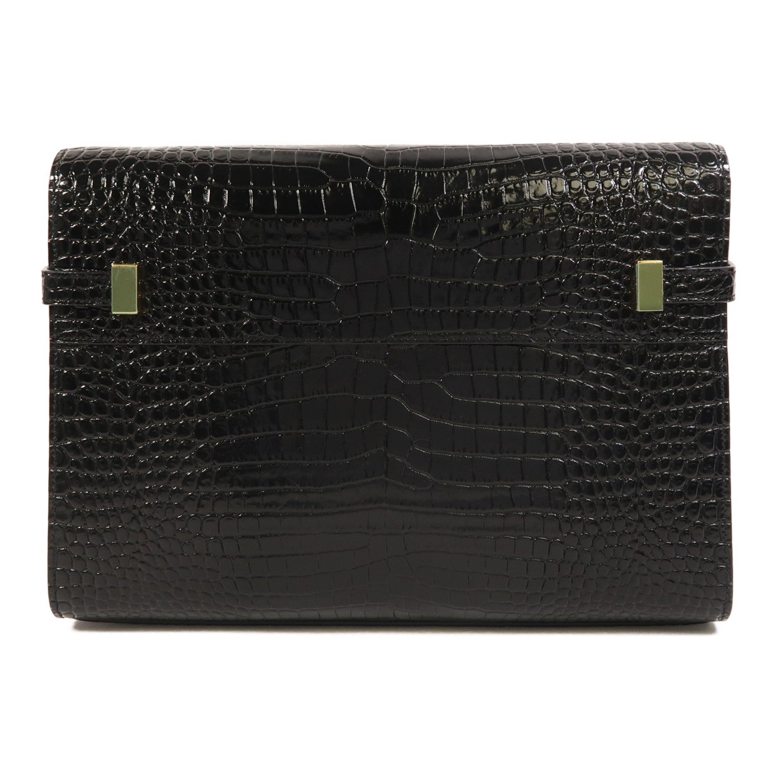 SAINT LAURENT 【激減優惠】牛皮皮革Manhattan Bag金扣肩背袋