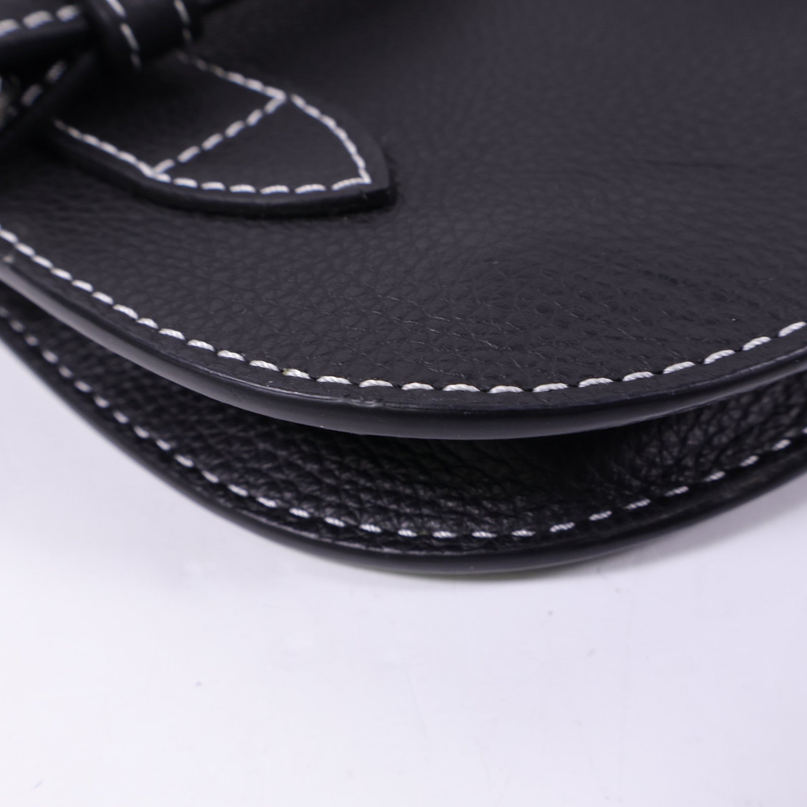 Dior 牛皮皮革Saddle Bag銀扣肩背袋