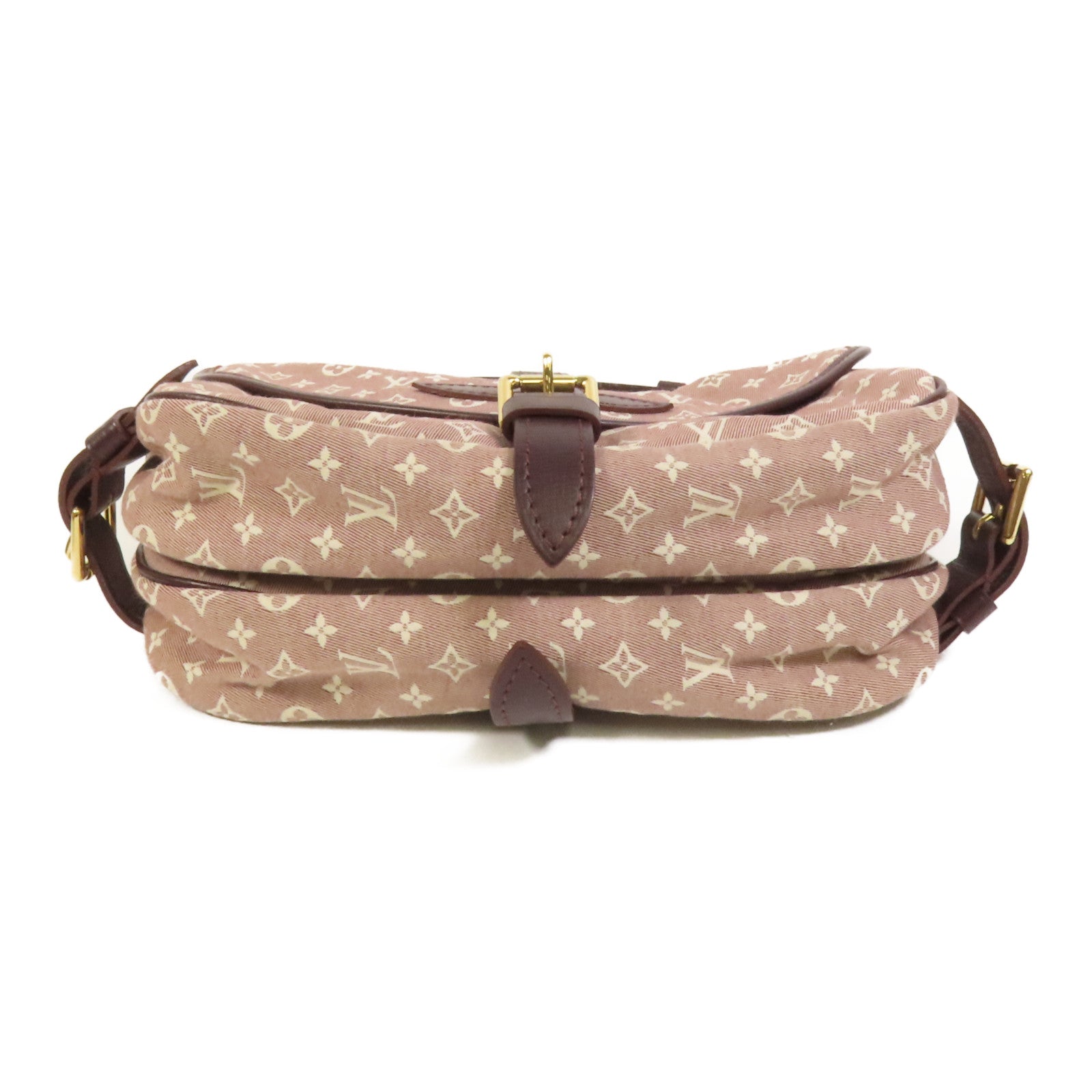 LOUIS VUITTON Monogram Mini Lin Saumur金扣肩背袋