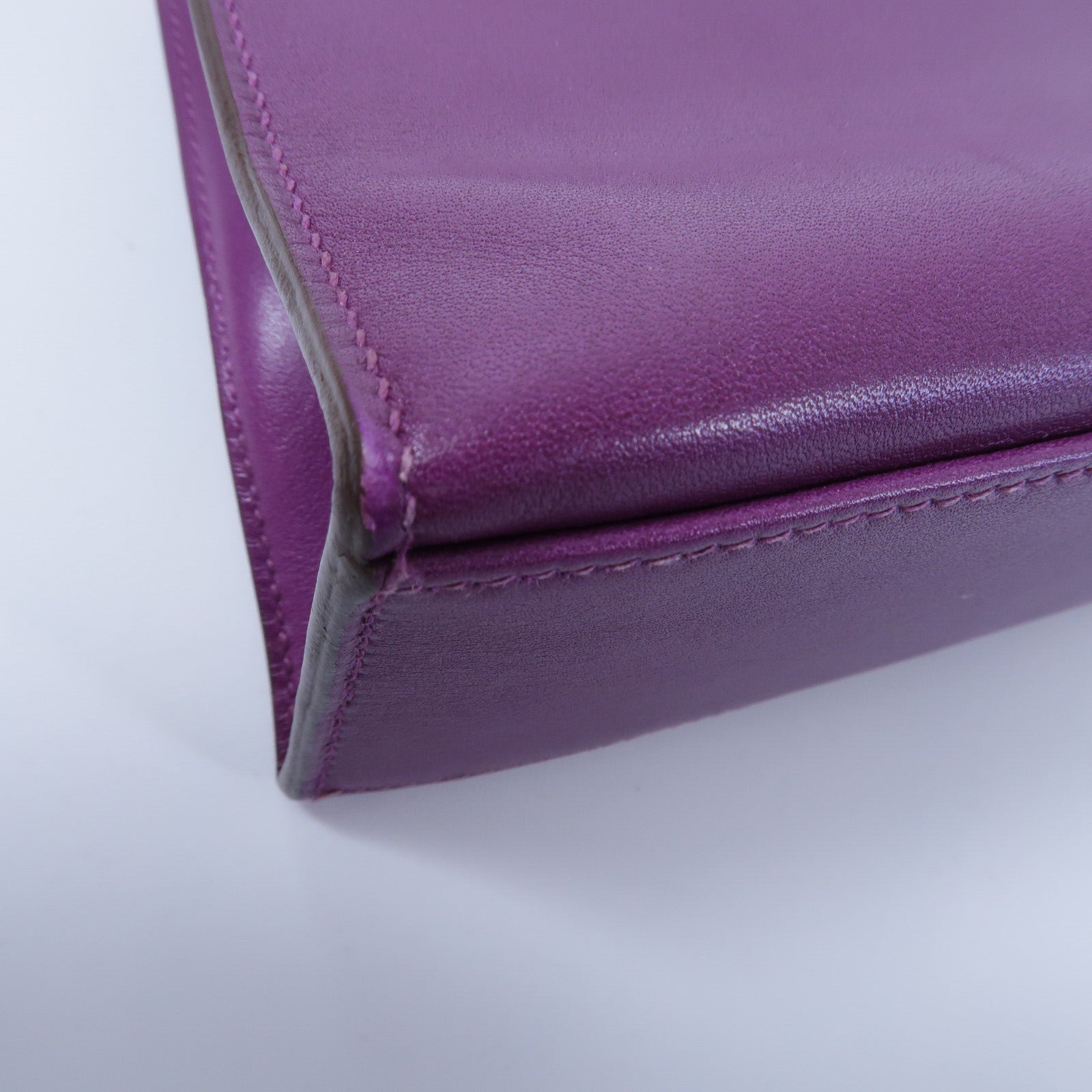 HERMES Swift皮革Kelly Pochette手挽袋Anemone