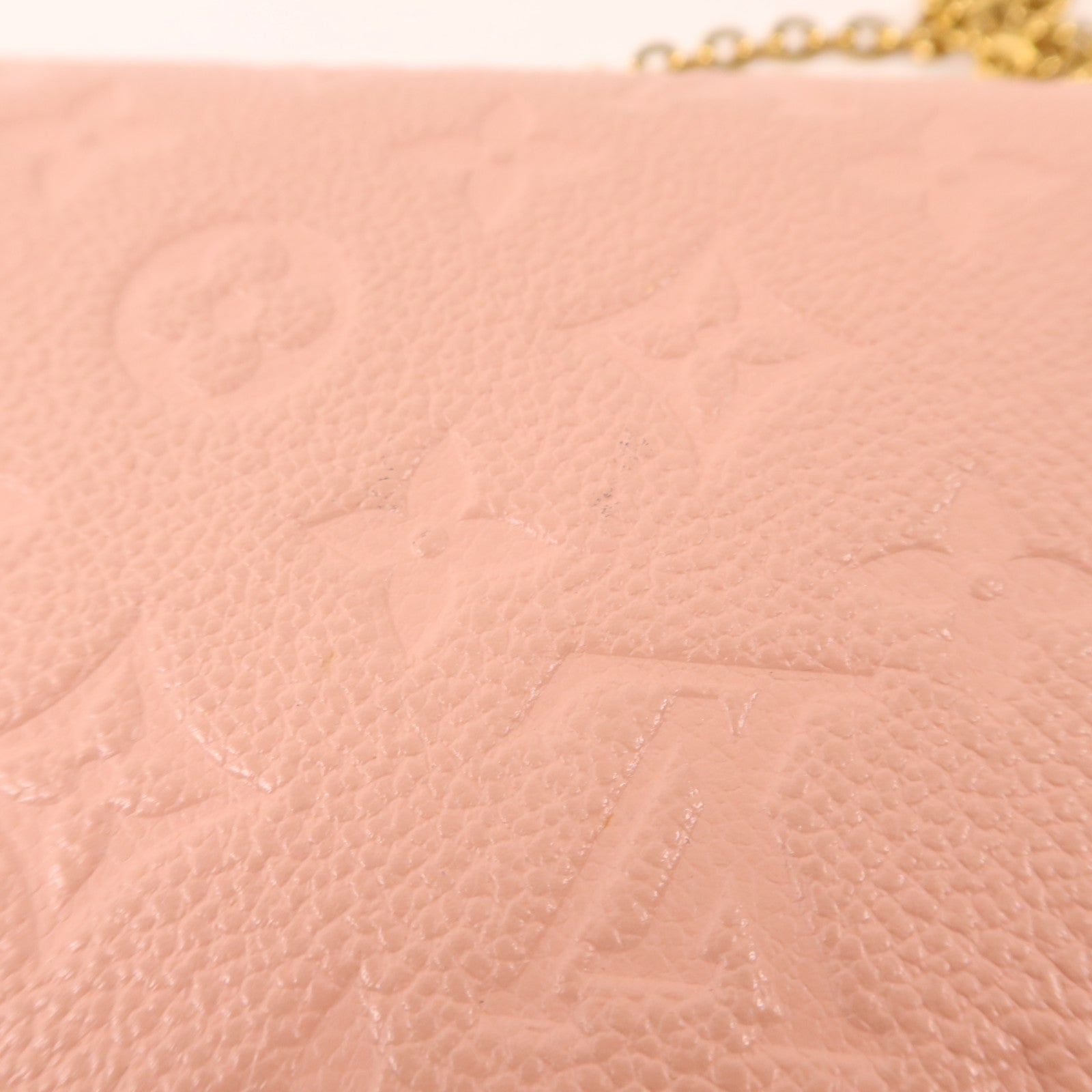 LOUIS VUITTON 【激減優惠】Monogram Empreinte Felicie Pochette金扣鏈帶肩背袋