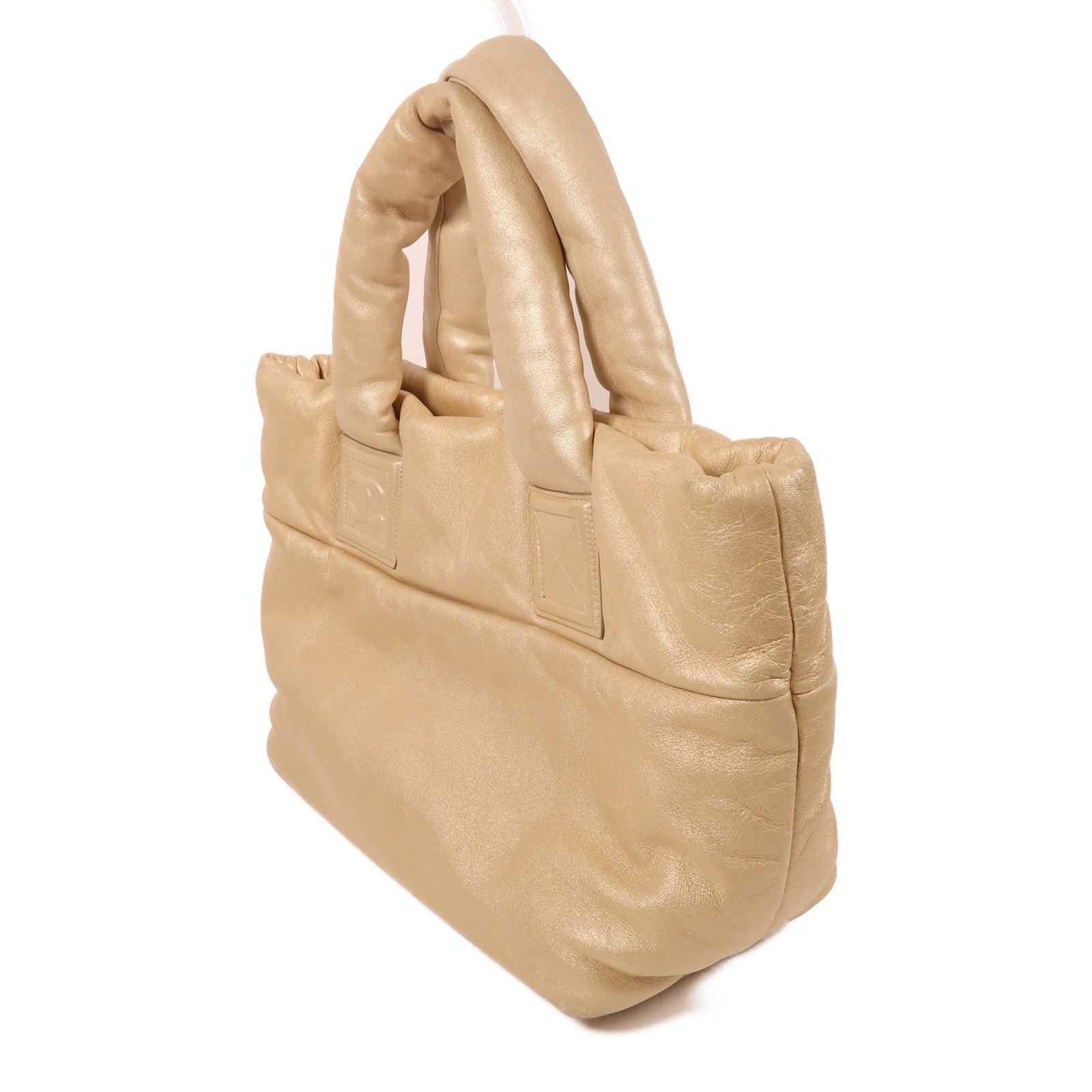 CHANEL 皮革Coco Cocoon金扣手挽袋