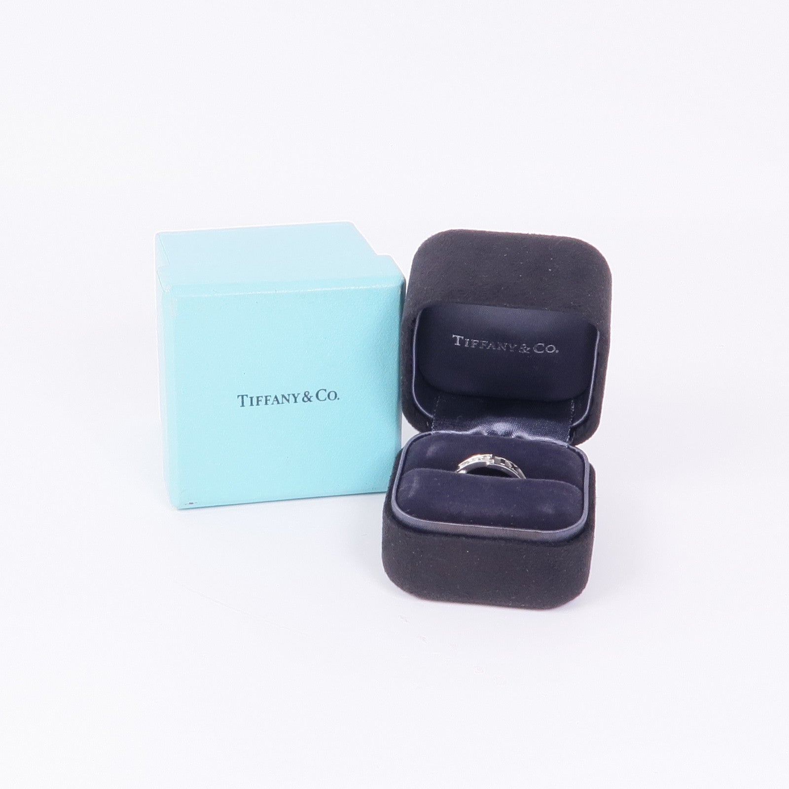 TIFFANY＆CO 18K白金Diamond Ring鑽石戒指US#6.25