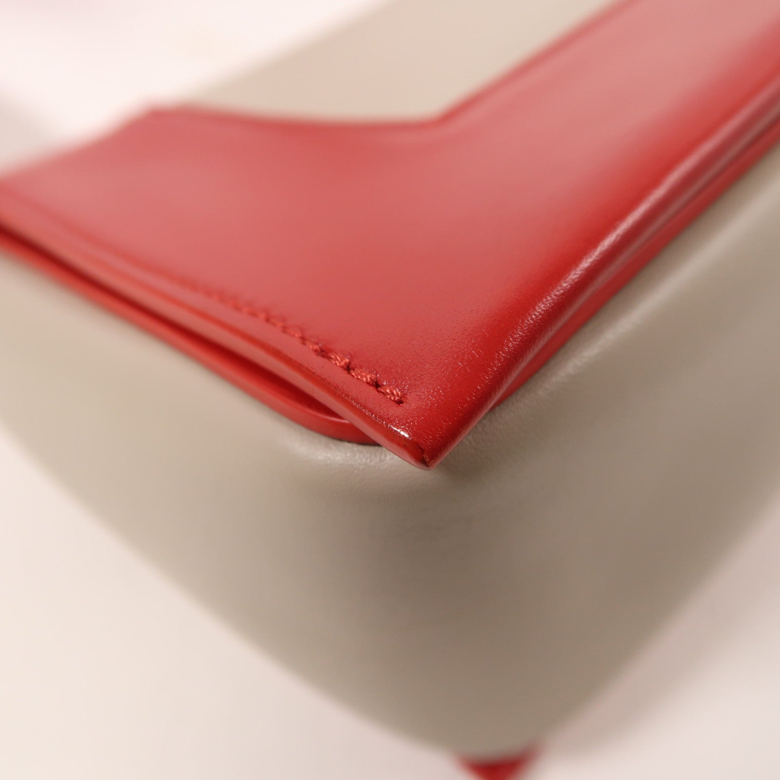 CELINE 牛皮皮革Frame銀扣肩背袋