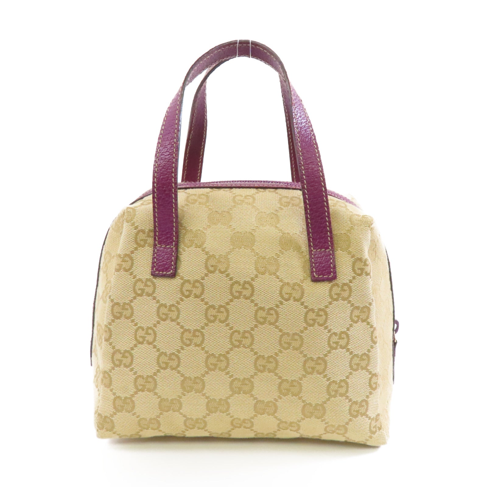 GUCCI 帆布Handbag手挽袋棕色/紫色