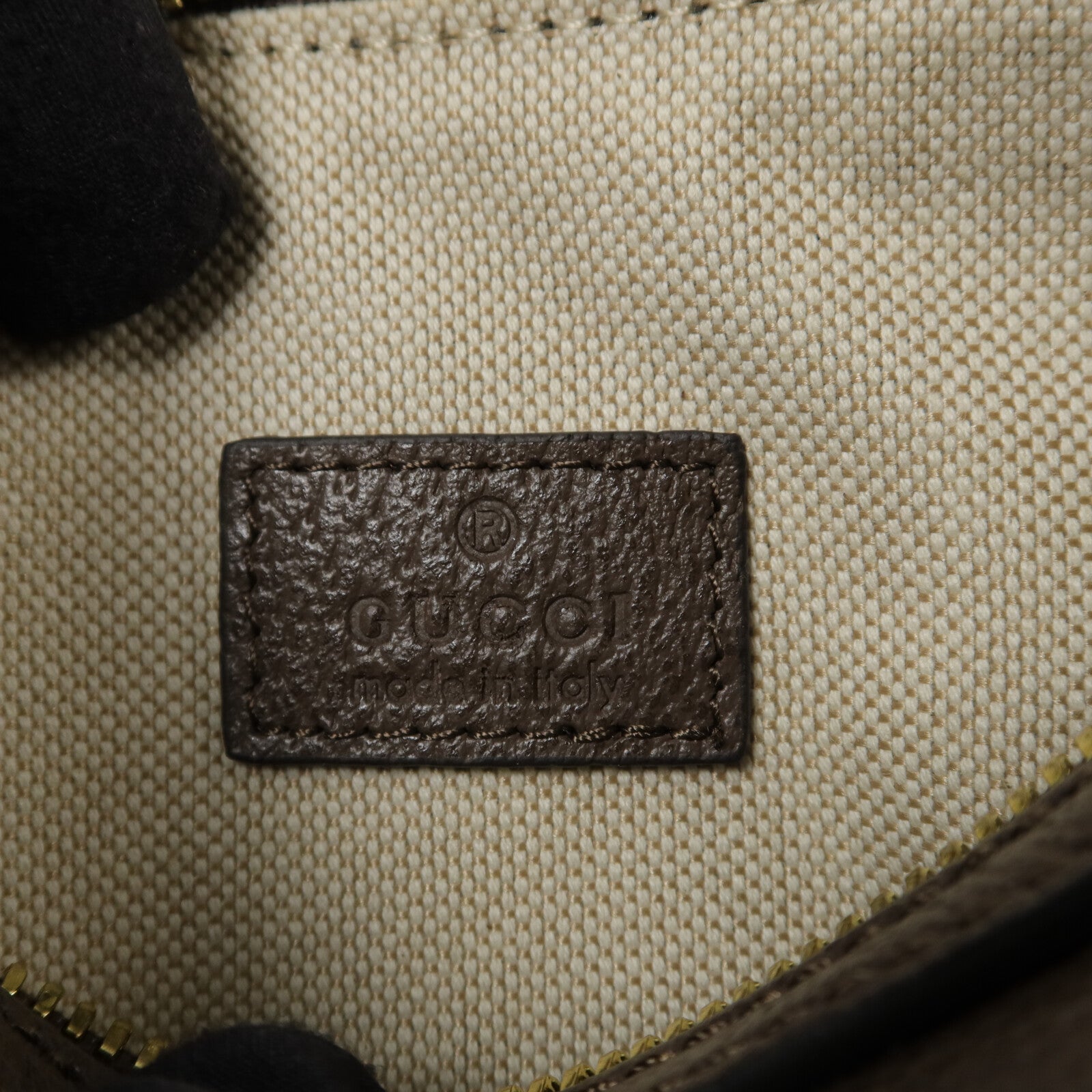 GUCCI 塗層帆布GG Supreme手挽肩背兩用袋