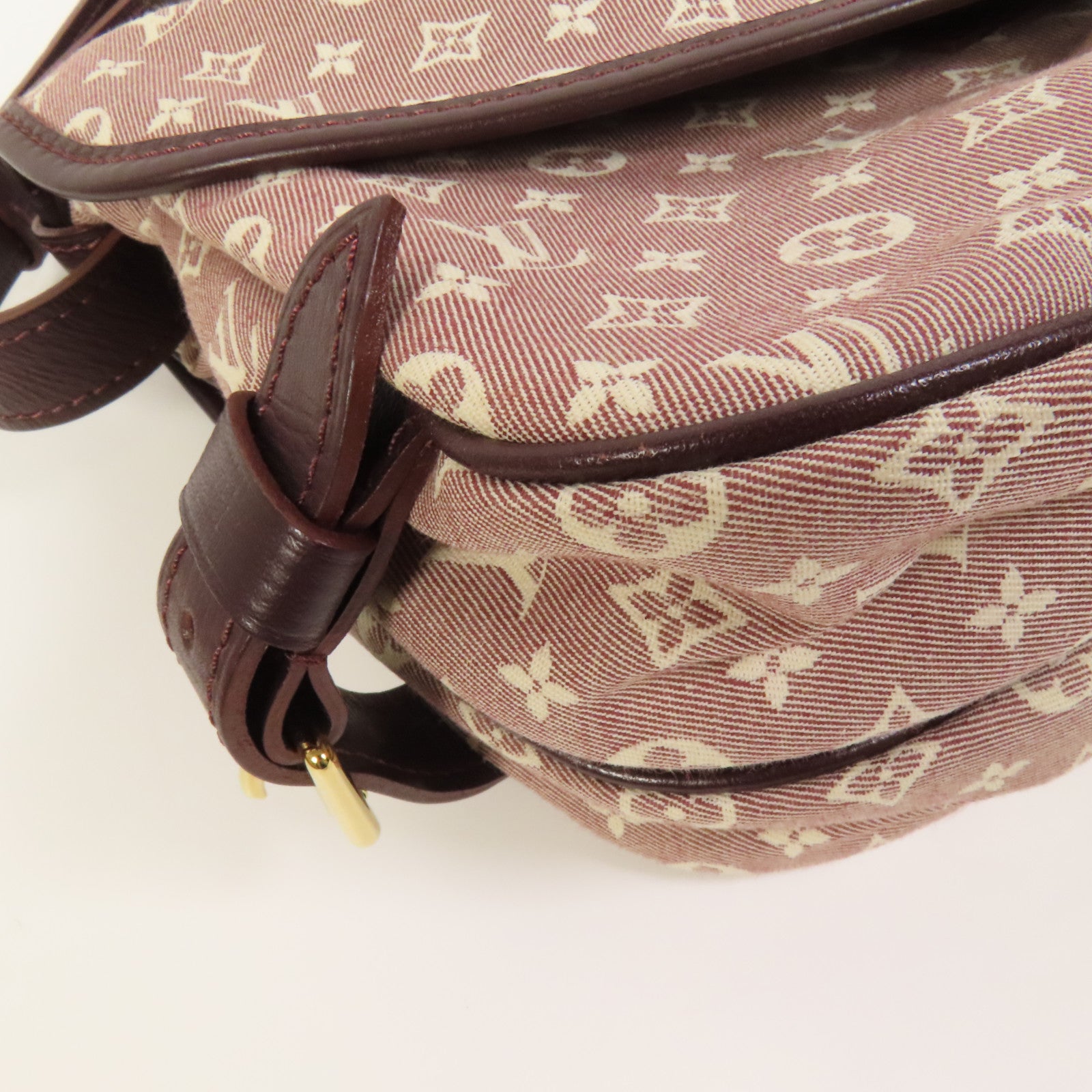 LOUIS VUITTON Monogram Mini Lin Saumur金扣肩背袋