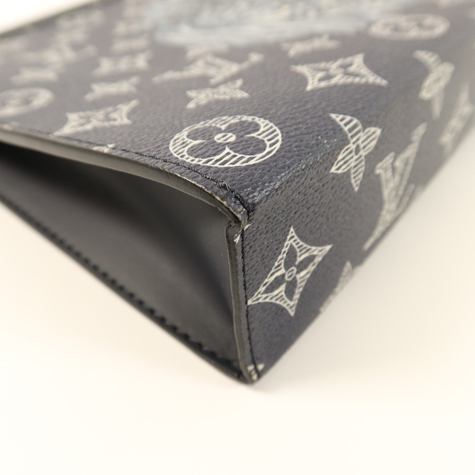 LOUIS VUITTON Monogram Pochette Voyage Clutch銀扣手拿包