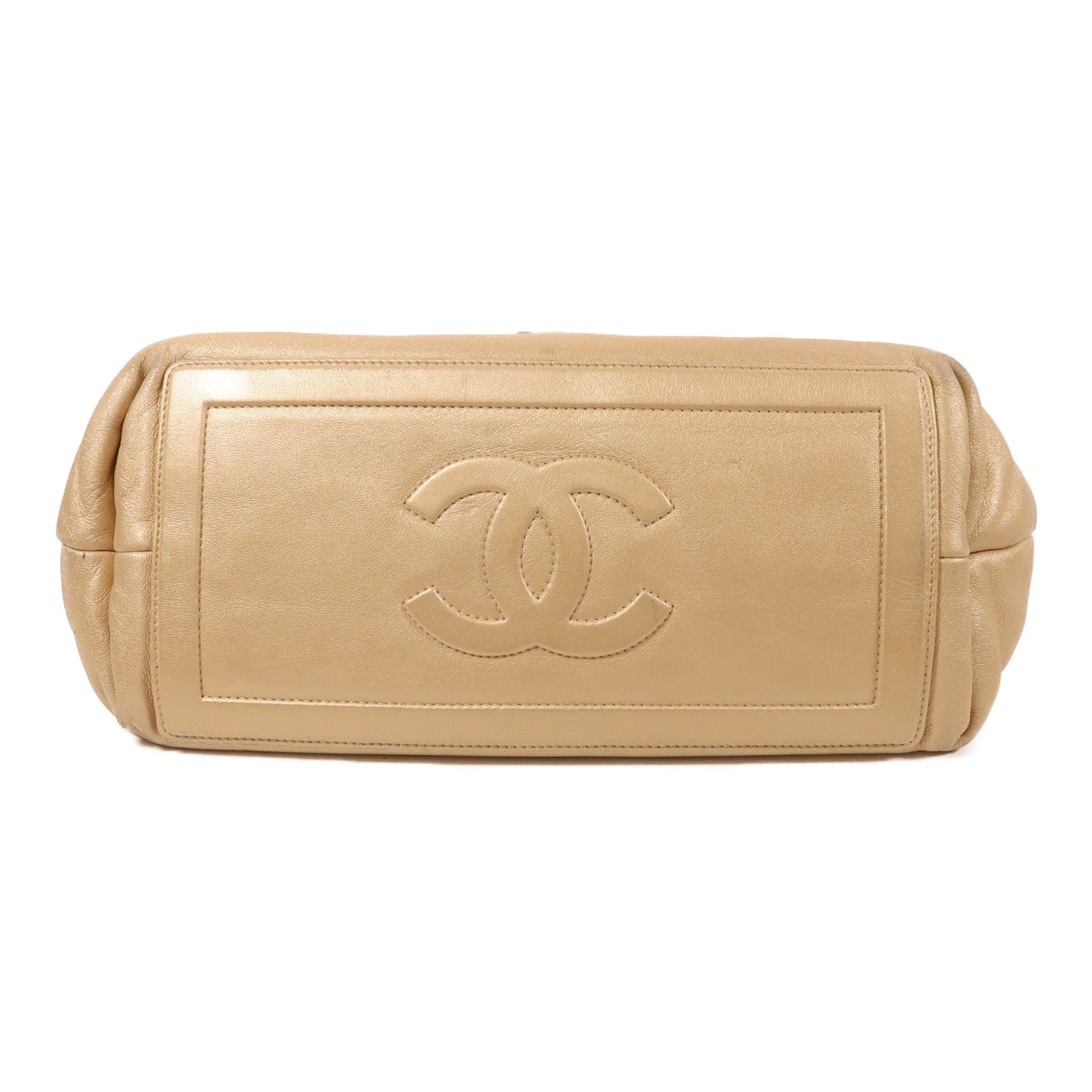 CHANEL 皮革Coco Cocoon金扣手挽袋